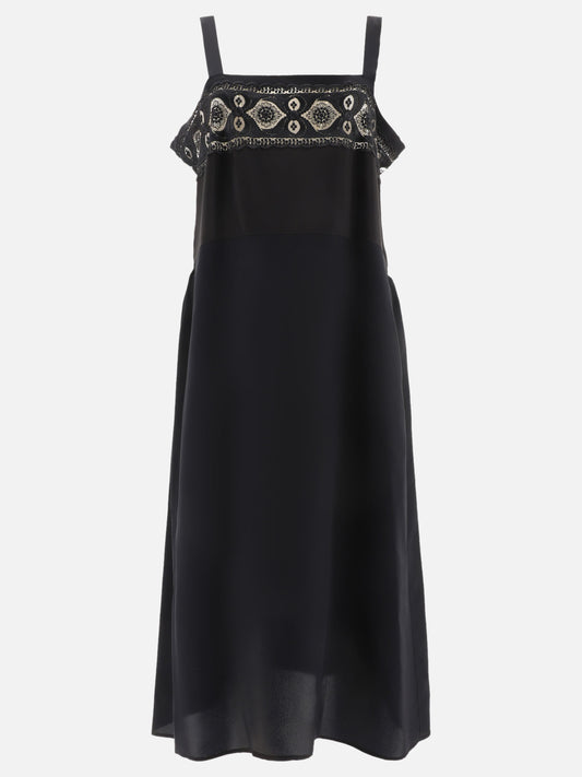Maison Margiela Embroidered dress 14978731_38 Black 1