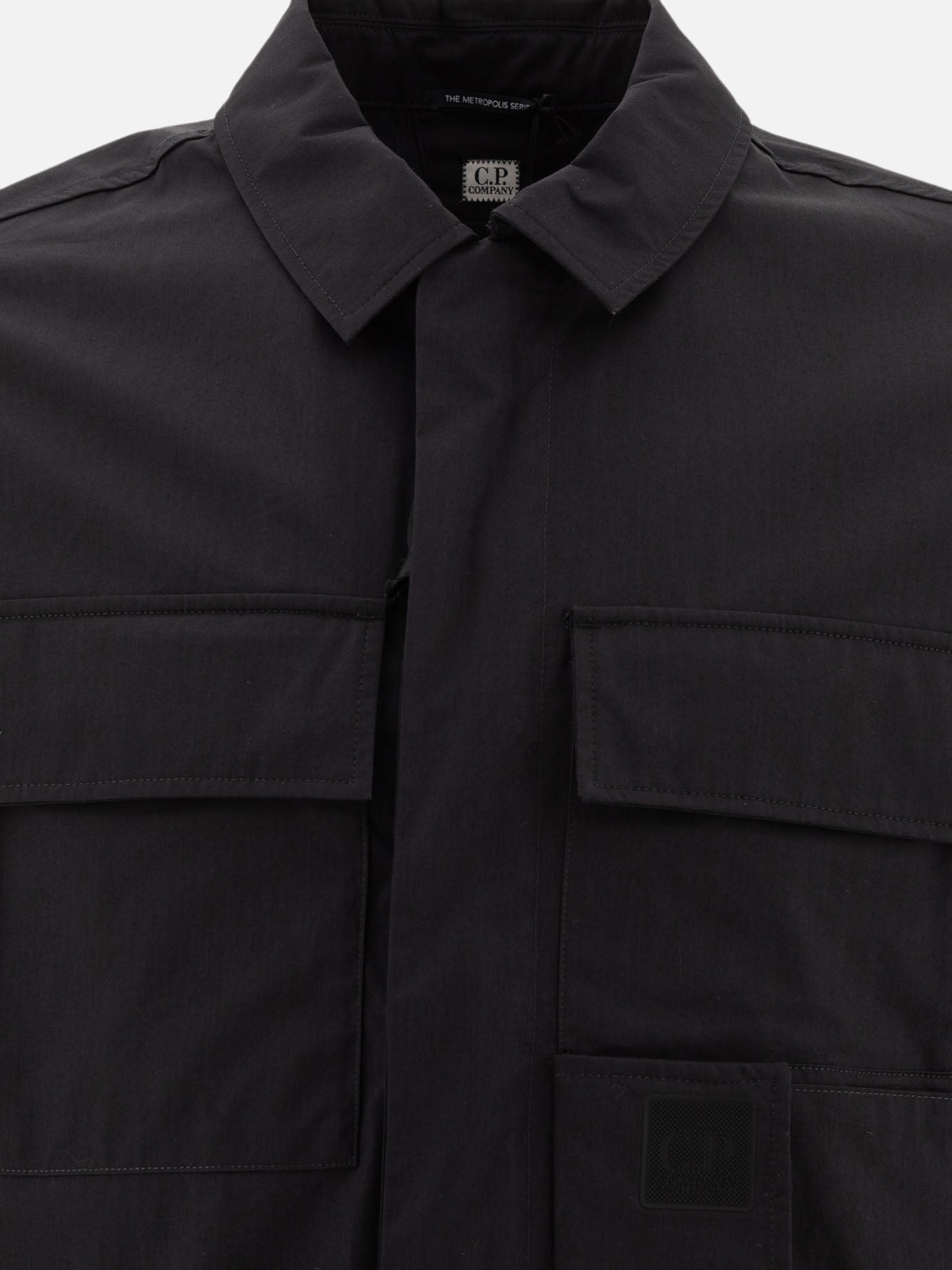 C.P. Company "The Metropolis Serie Utility" gabardine overshirt Black