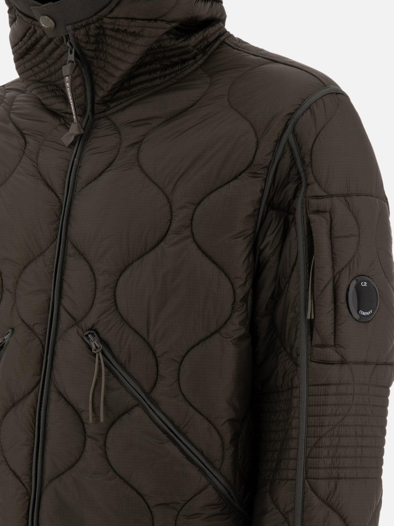 Quilted & Utility Jackets Solid colour  Green - C.P. Company Men | PDP | VIETTI Online Store | thumbnail_3