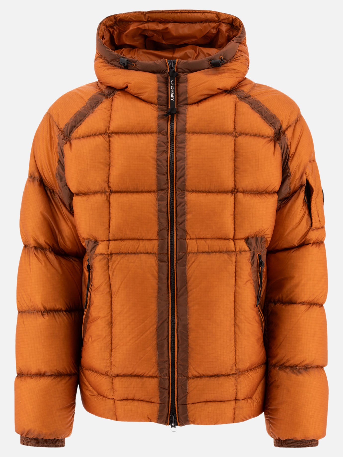 Down jackets Solid colour  Orange - C.P. Company Men | PDP | VIETTI Online Store | Zoom-Modal
