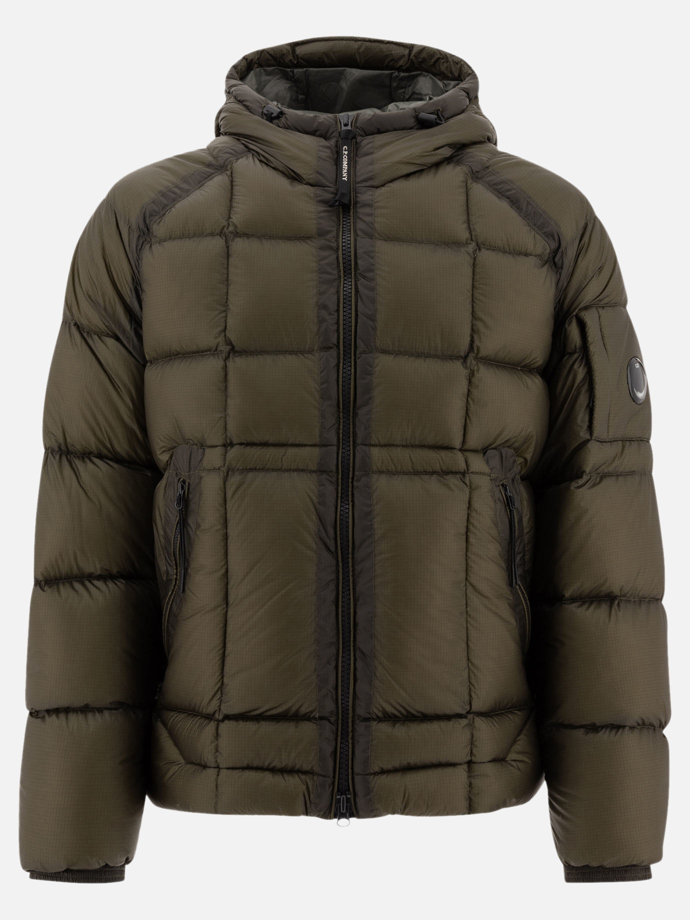 Down jackets Solid colour  Green - C.P. Company Men | PDP | VIETTI Online Store | Zoom-Modal
