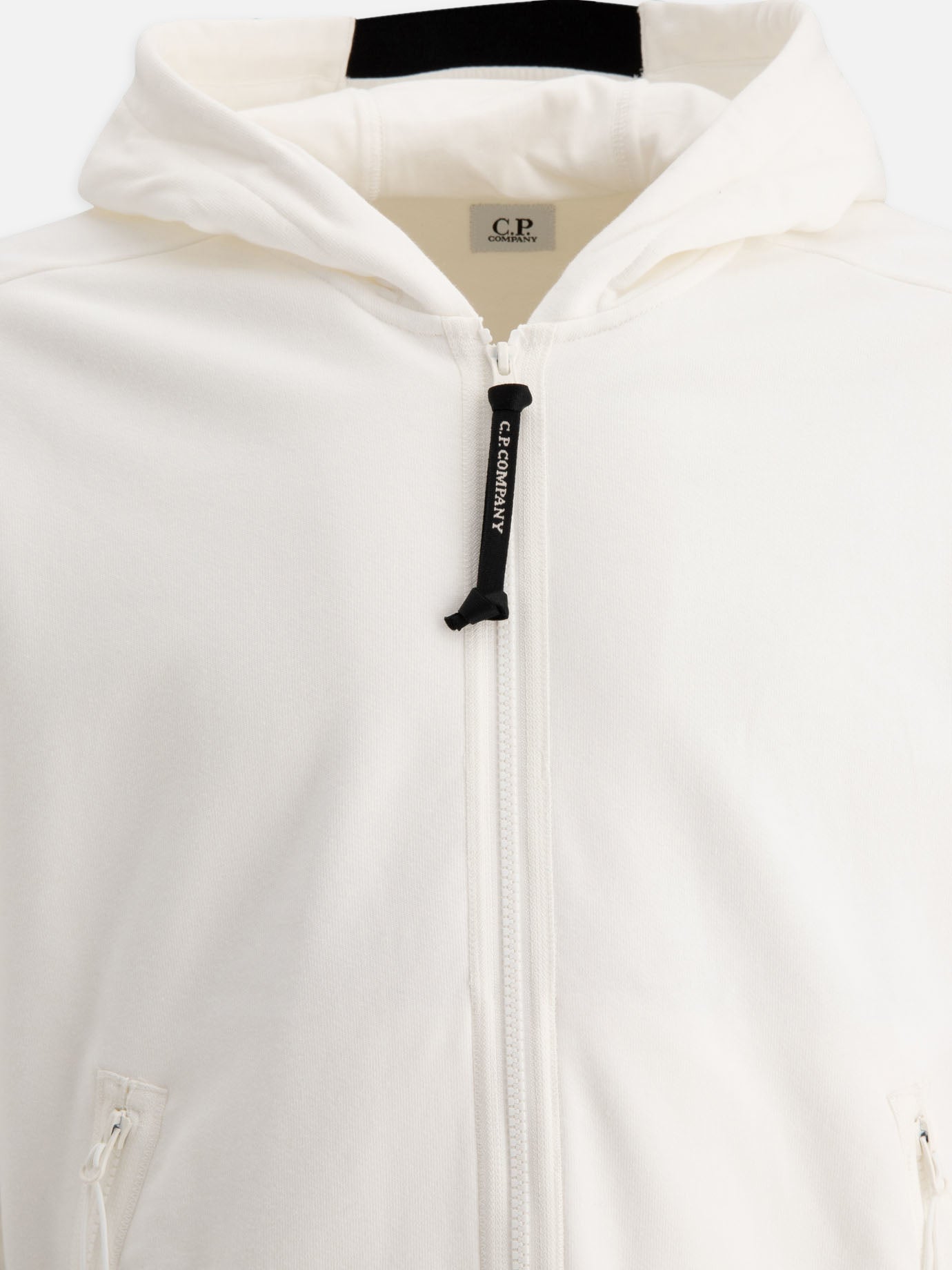 Felpe con zip Solid colour  Bianco - C.P. Company Uomo | PDP | VIETTI Online Store | thumbnail_3