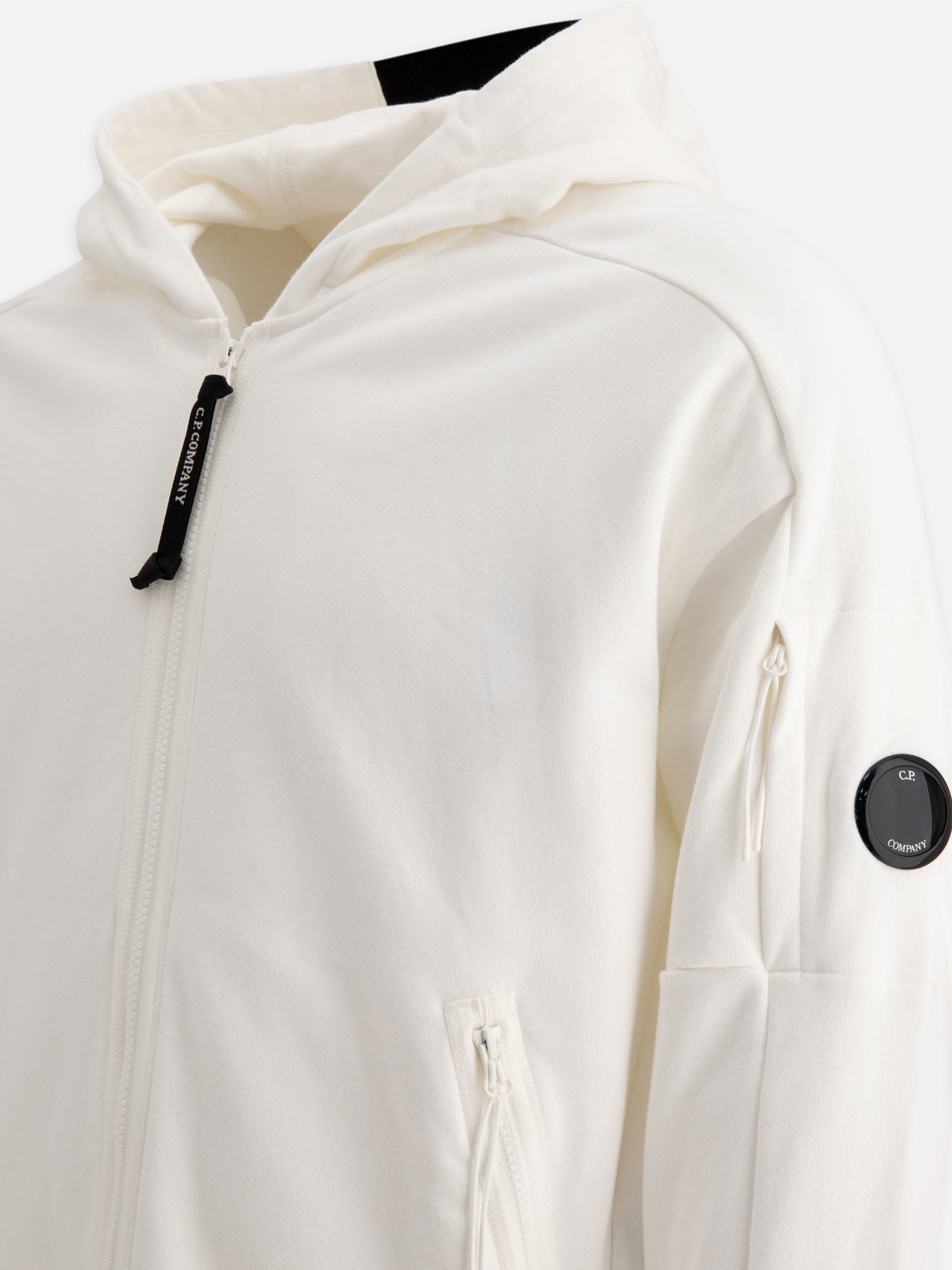 Felpe con zip Solid colour  Bianco - C.P. Company Uomo | PDP | VIETTI Online Store | Zoom-Modal_4
