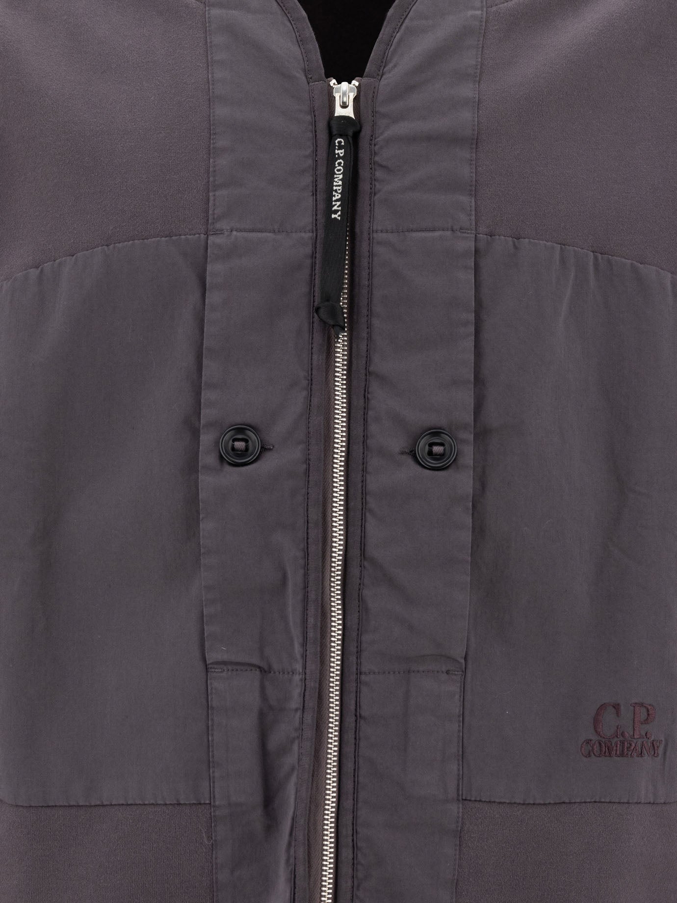 Felpa con zip "Diagonal Fleece"