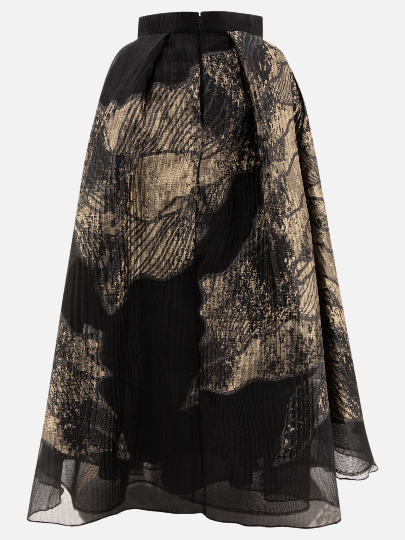 Elie Saab Brocade skirt Black