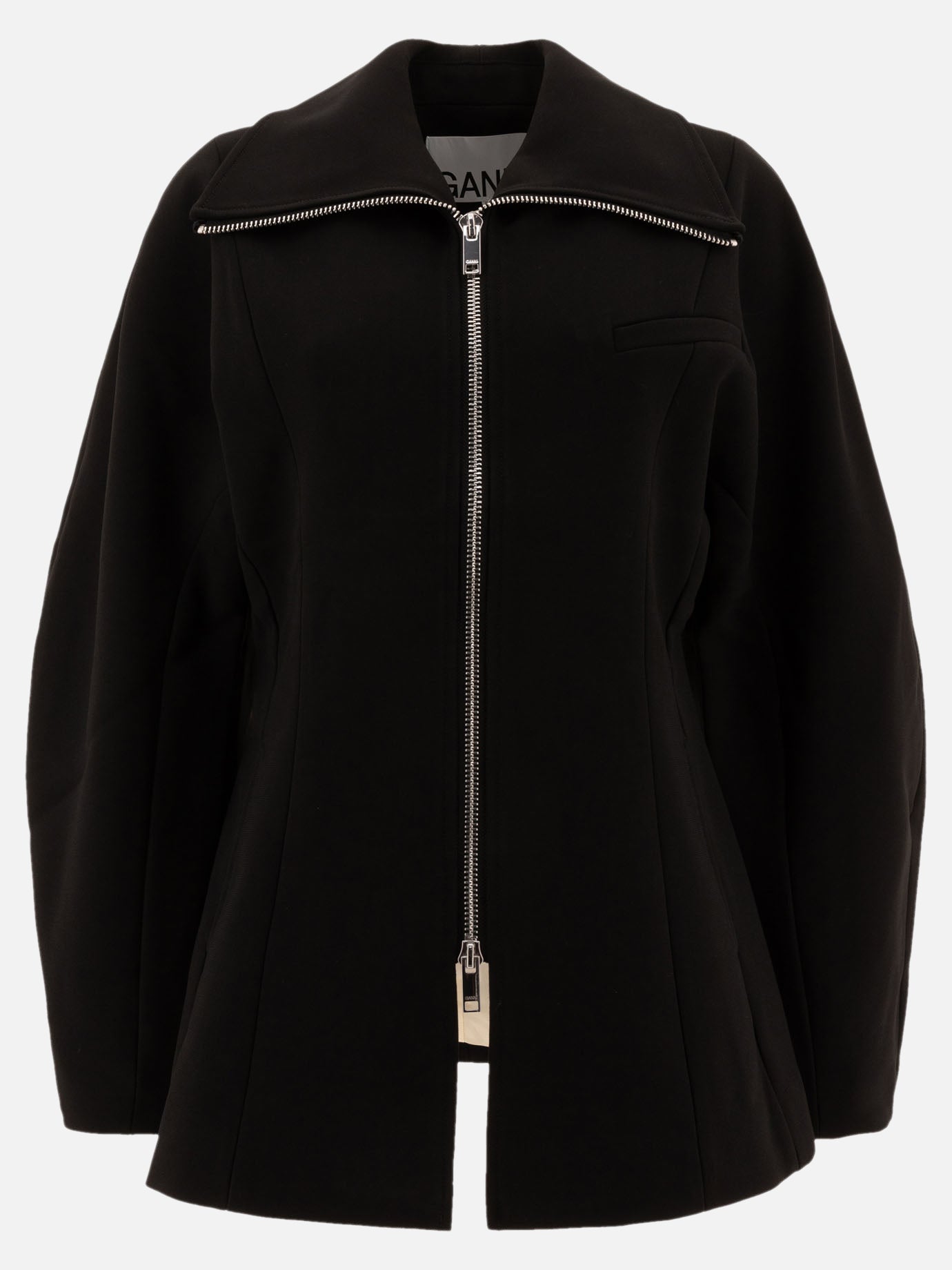 Blazers Solid colour  Black - Ganni Women | PDP | VIETTI Online Store | thumbnail