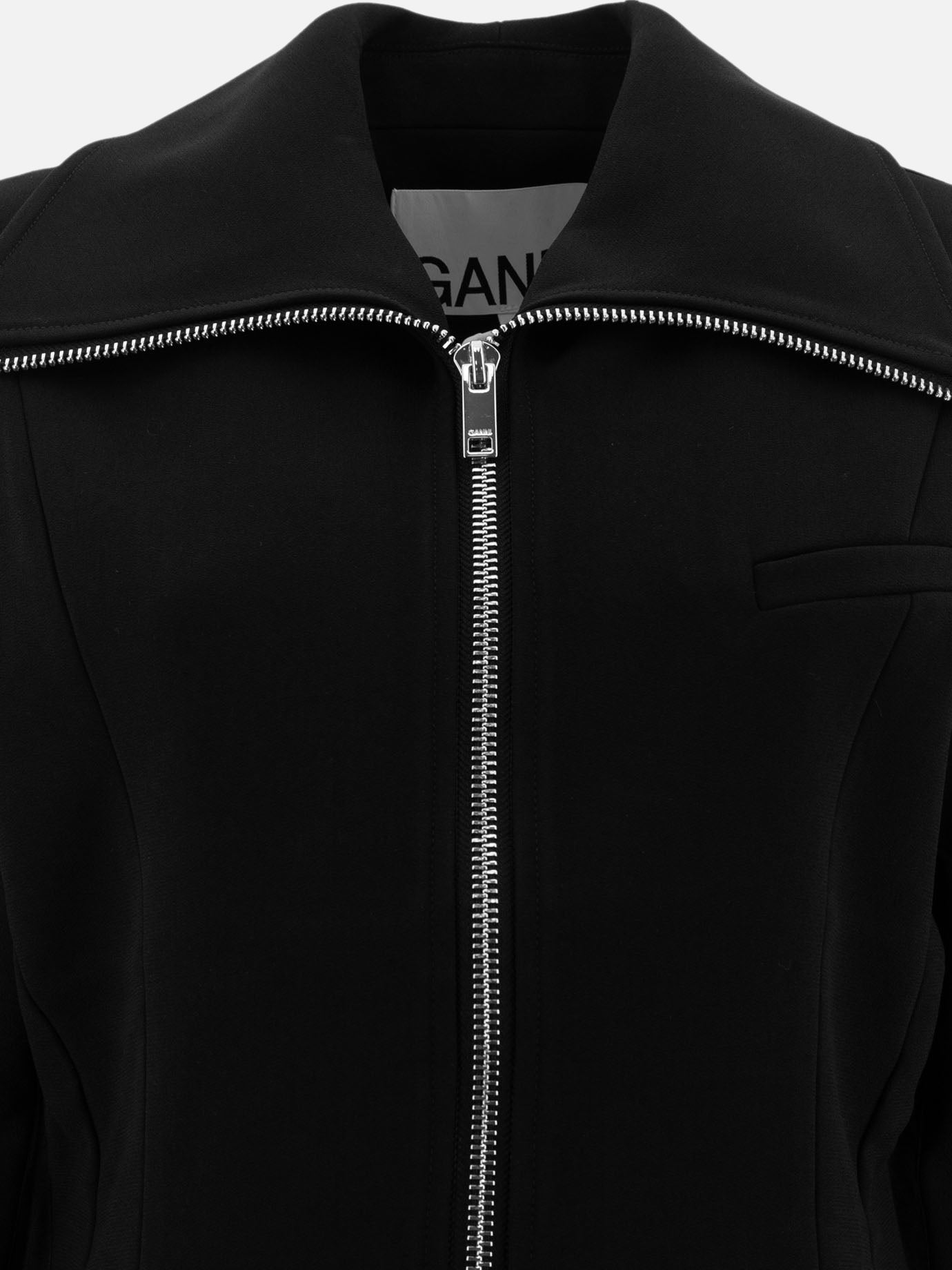 Blazers Solid colour  Black - Ganni Women | PDP | VIETTI Online Store | Zoom-Modal_3
