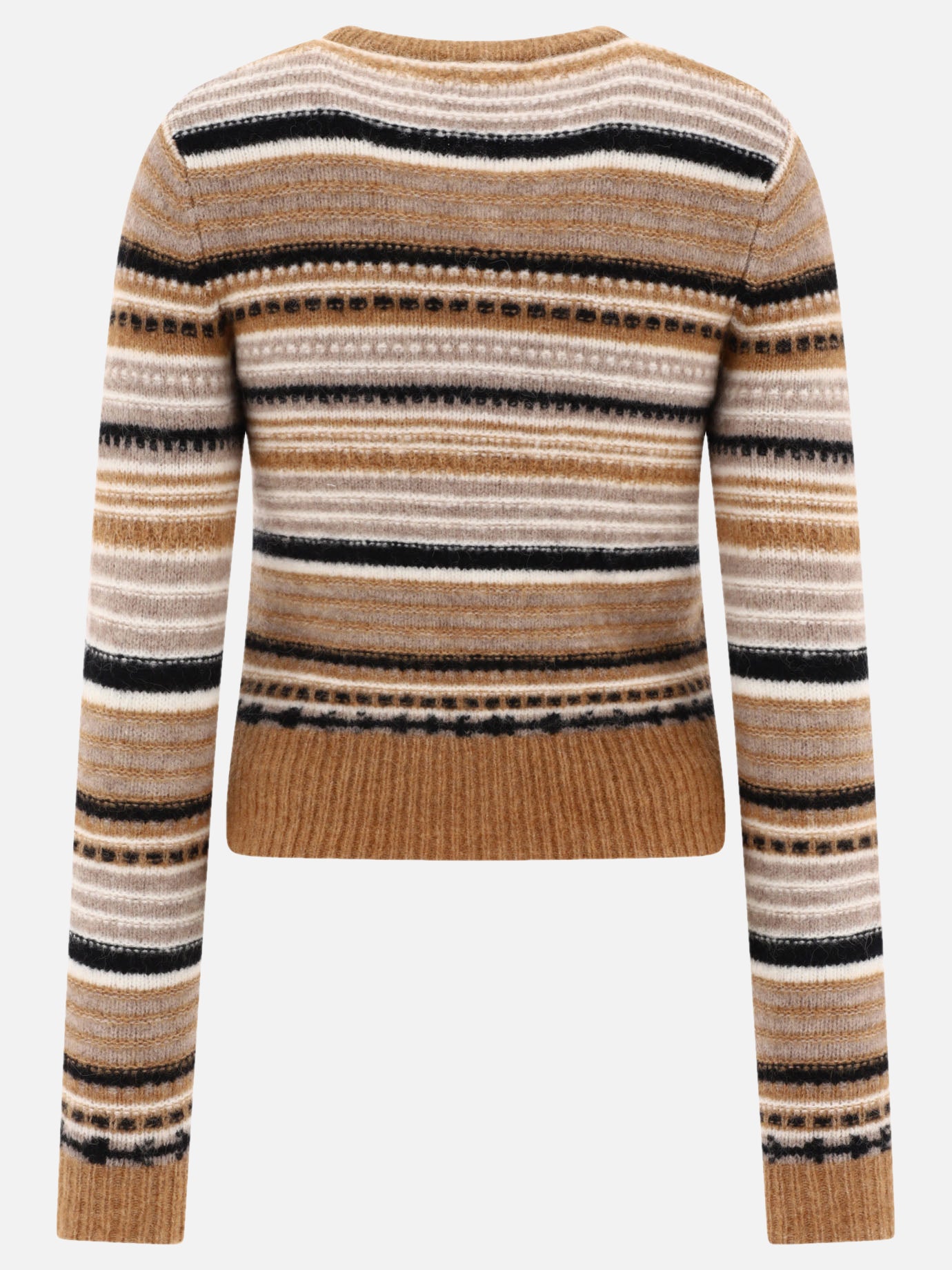 Ganni Striped cardigan Brown