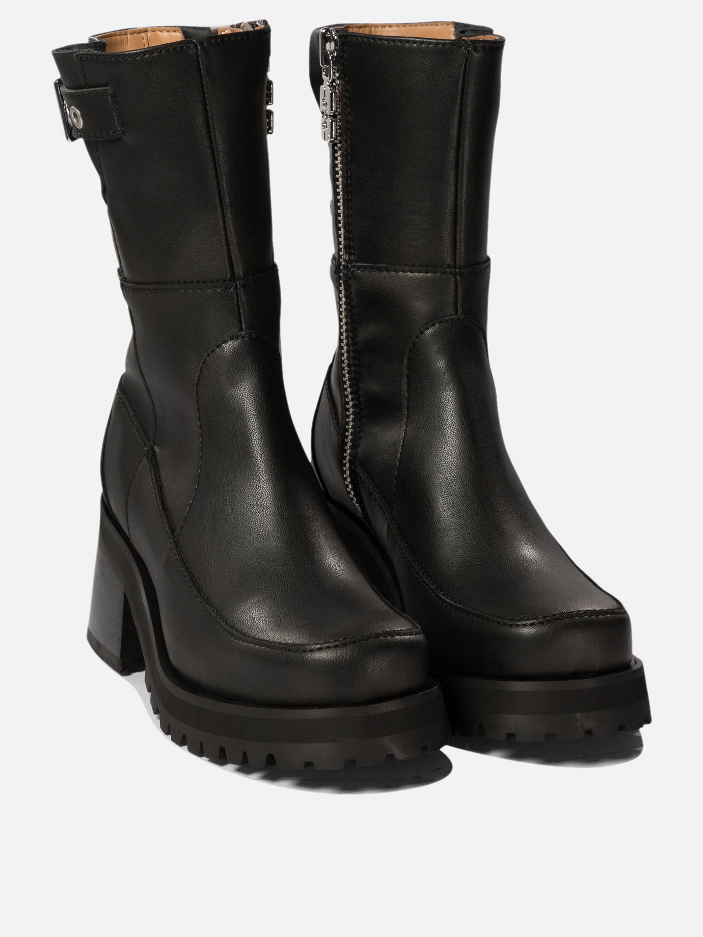 Ganni Ankle boots with buckle Black