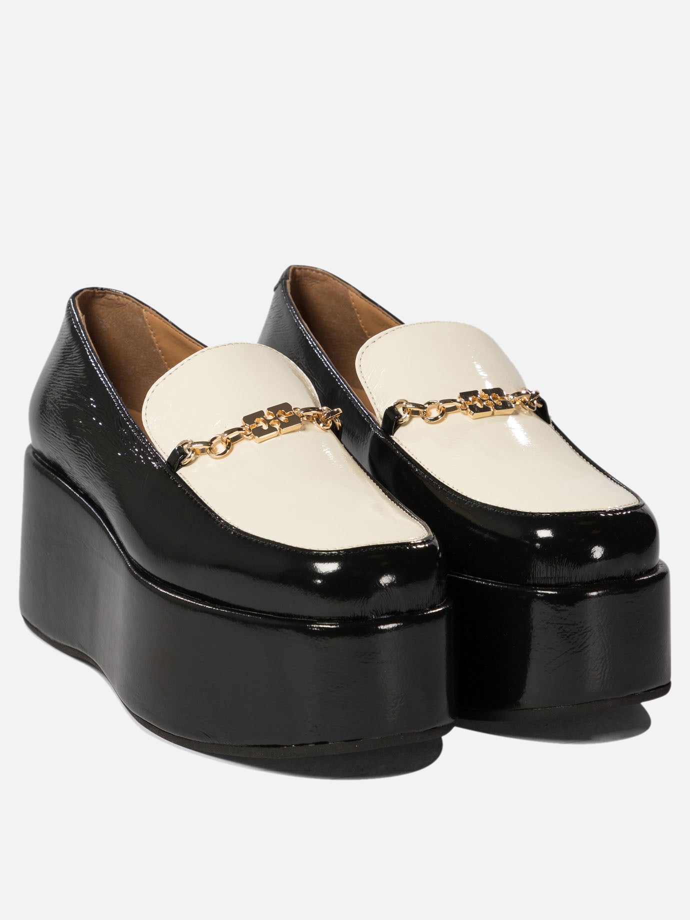 Ganni Wedge loafers Black