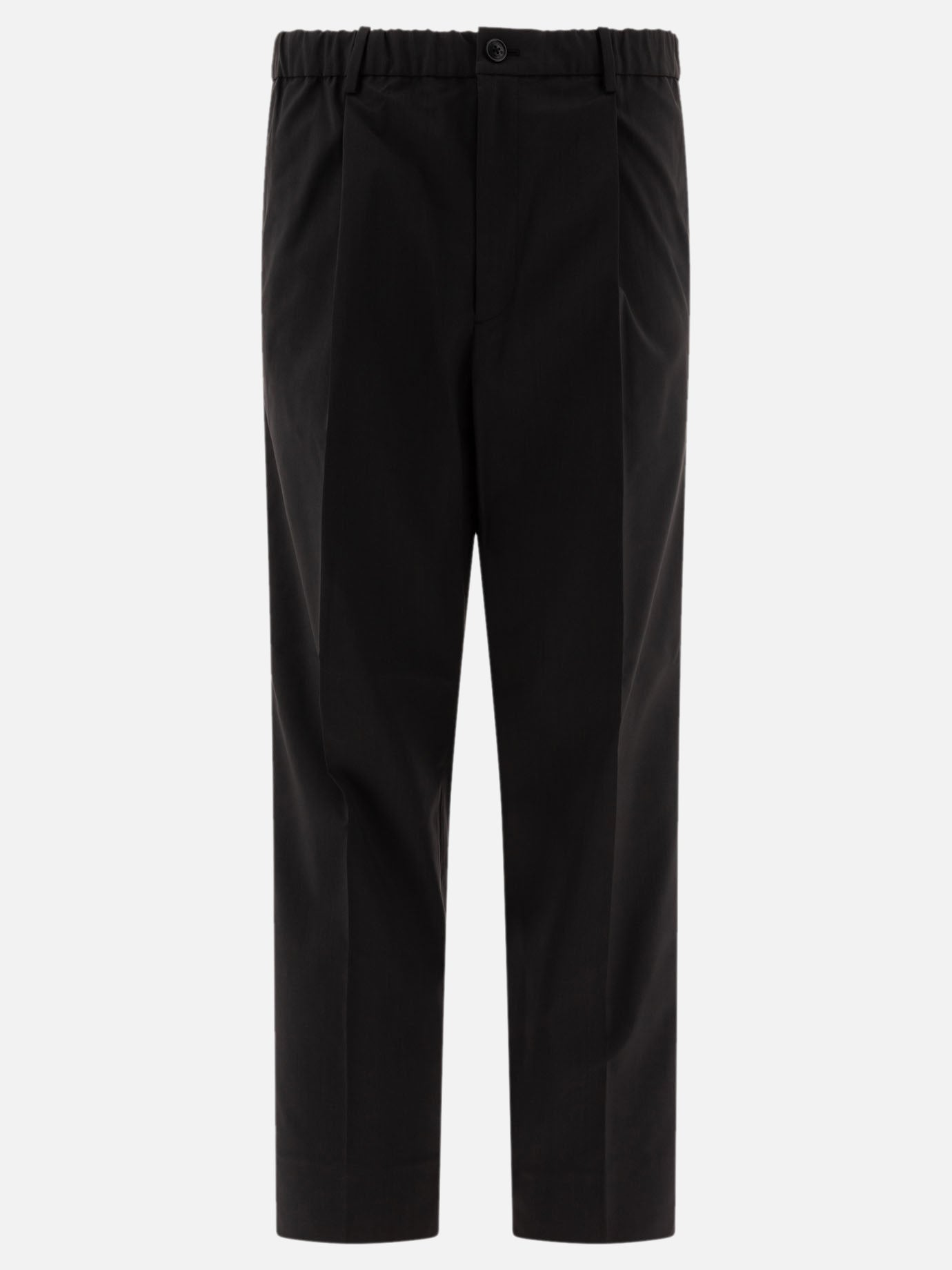 Goldwin "Wool Blend Twill One Tuck" trousers Black