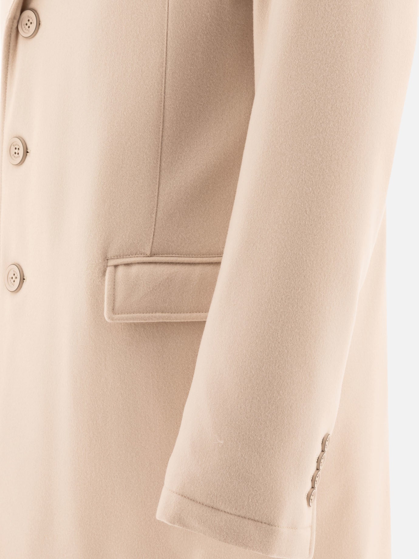 Long coats Solid colour  Beige - Herno Men | PDP | VIETTI Online Store | thumbnail_4