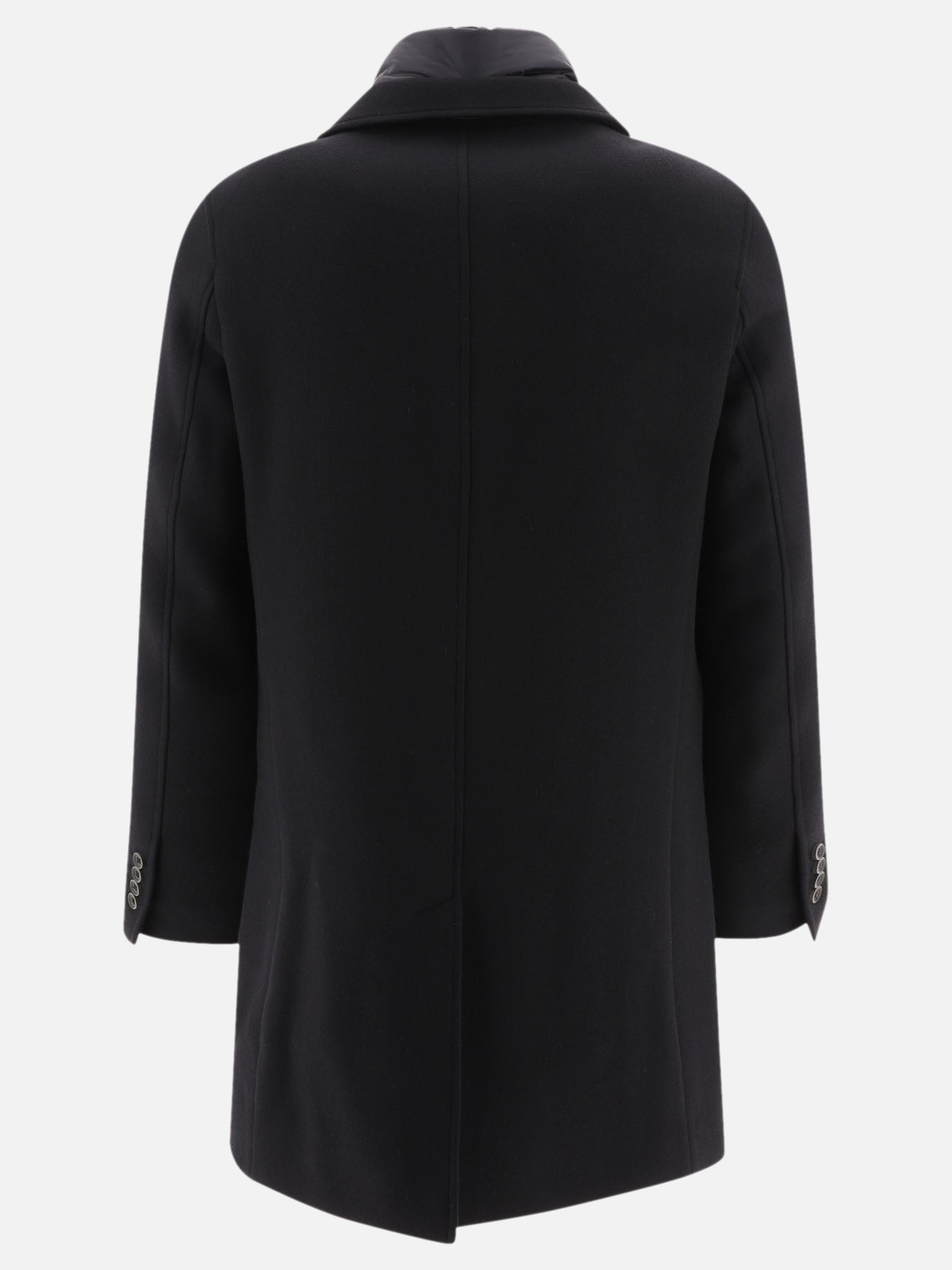 Long coats Solid colour  Black - Herno Men | PDP | VIETTI Online Store | thumbnail_2