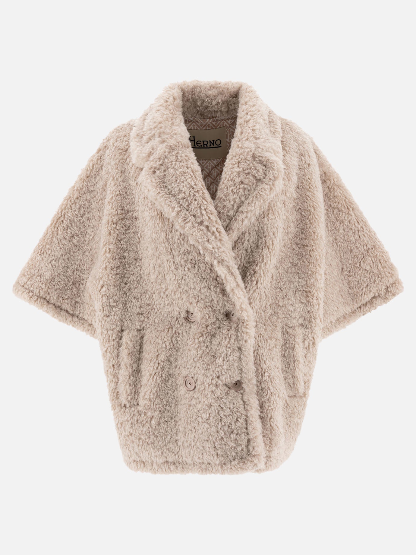 Capes Solid colour  Beige - Herno Women | PDP | VIETTI Online Store | thumbnail