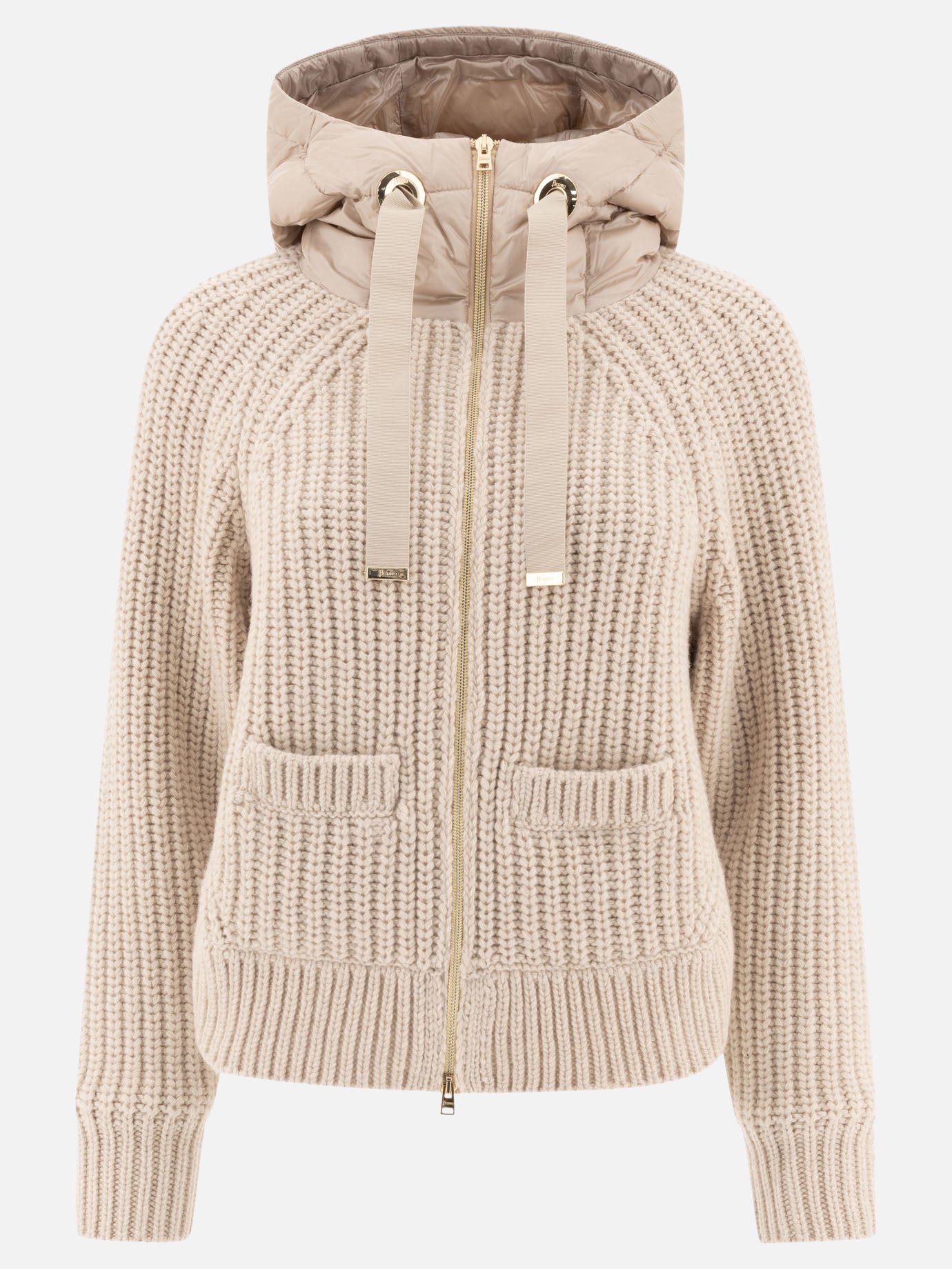 Down jackets Solid colour  Beige - Herno Women | PDP | VIETTI Online Store | Zoom-Modal
