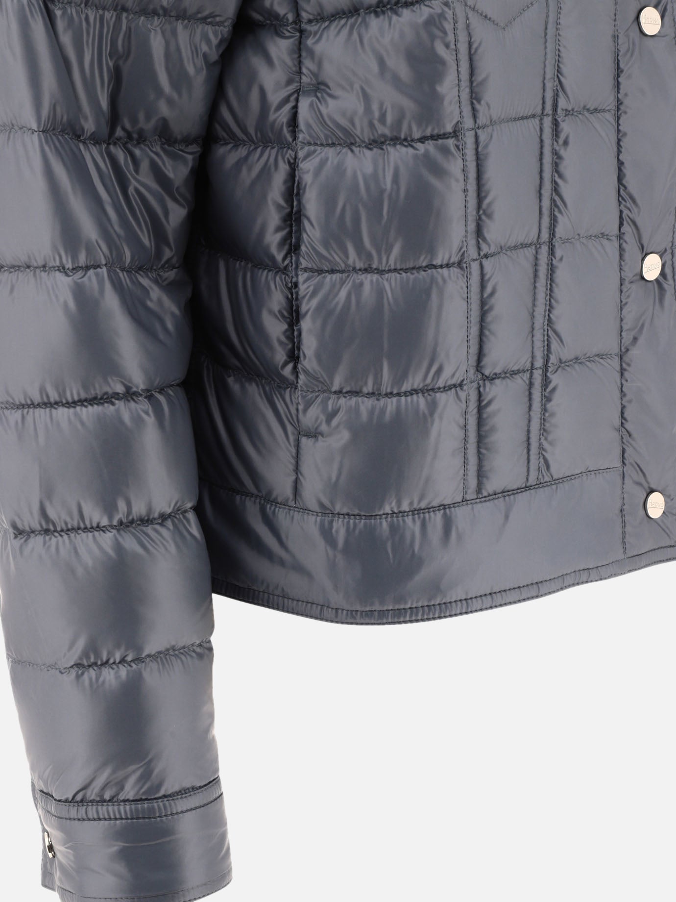 Herno Quilted jacket with chest pockets Blue