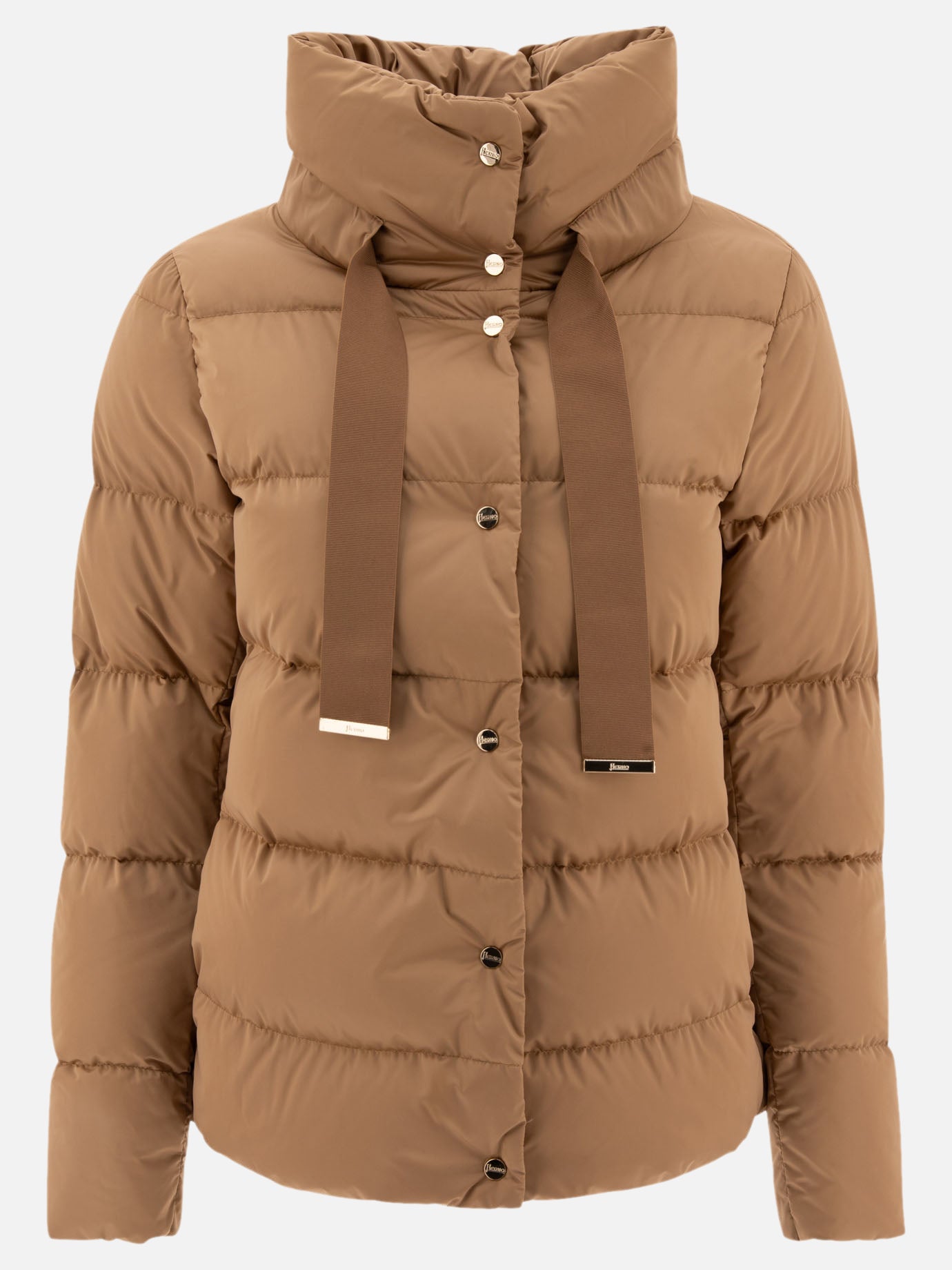 Down jackets Solid colour  Brown - Herno Women | PDP | VIETTI Online Store | Zoom-Modal
