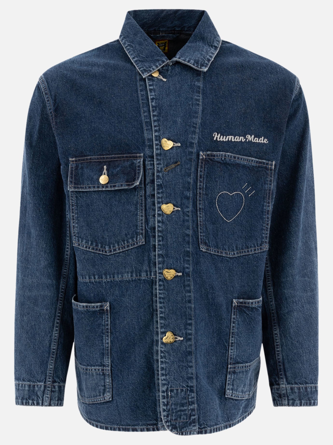 Overshirt jackets Solid colour  Blue - Human Made Men | PDP | VIETTI Online Store | Zoom-Modal
