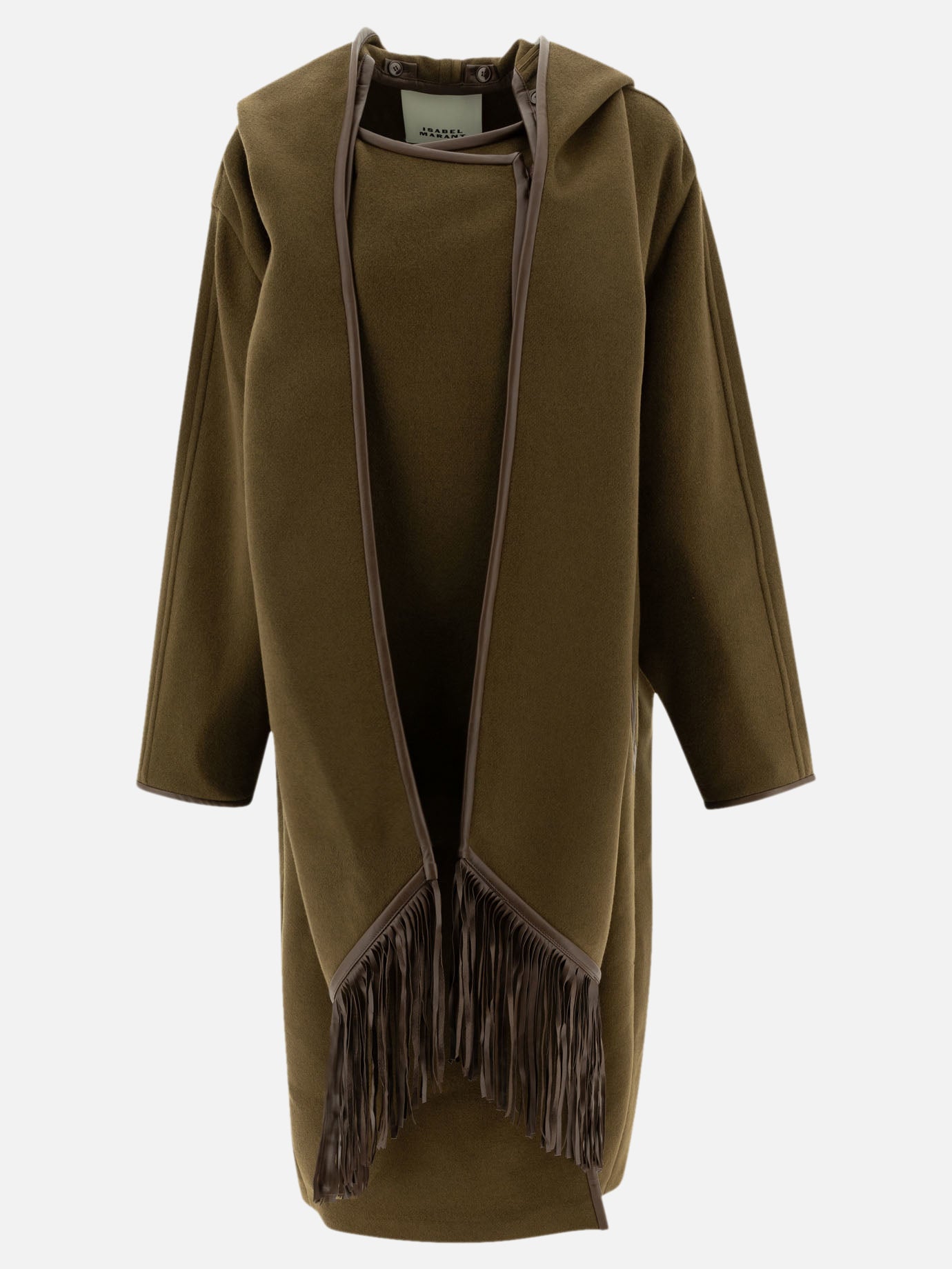 Long coats Solid colour  Brown - Isabel Marant Women | PDP | VIETTI Online Store | Zoom-Modal
