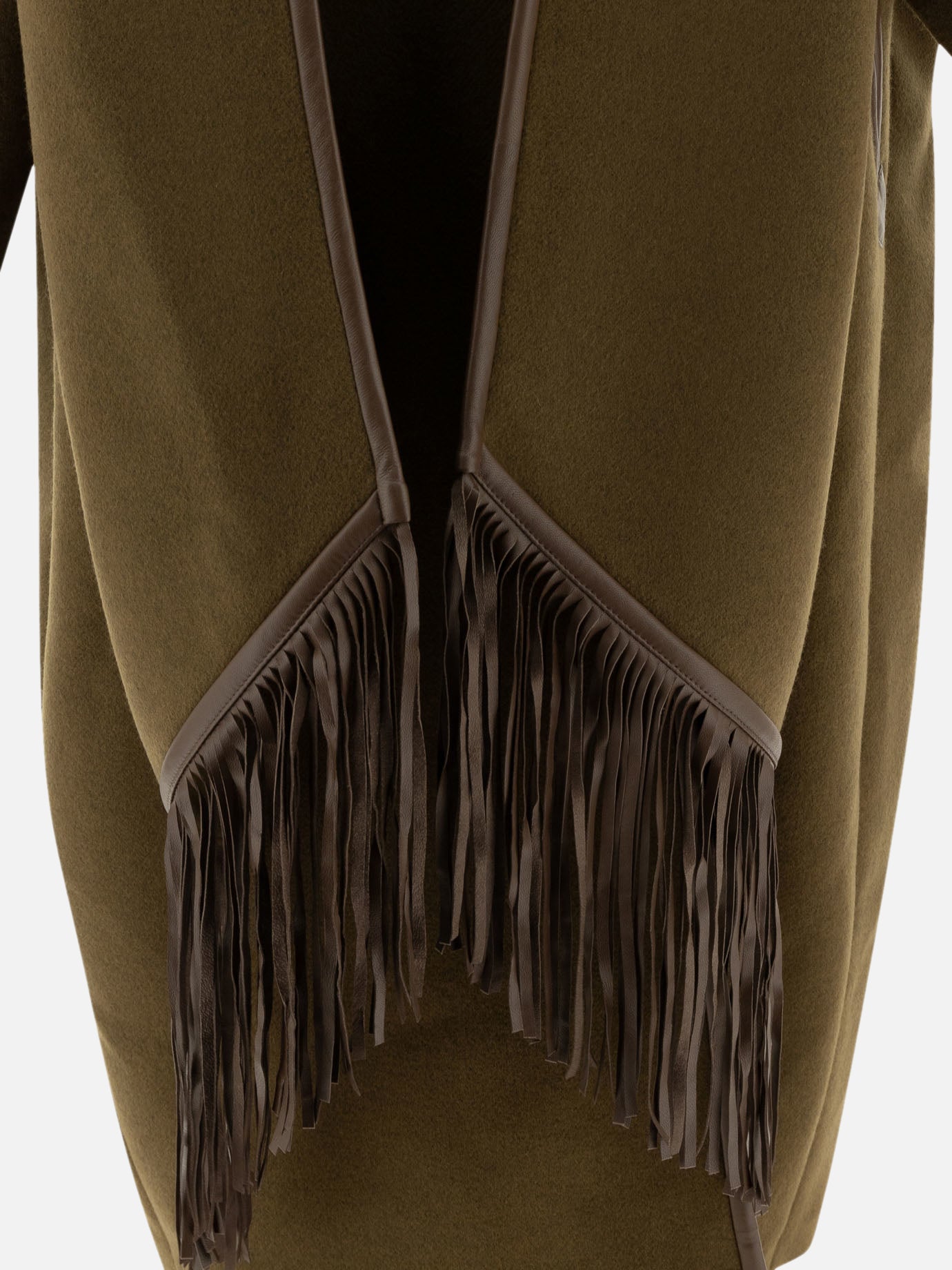 Long coats Solid colour  Brown - Isabel Marant Women | PDP | VIETTI Online Store | thumbnail_3