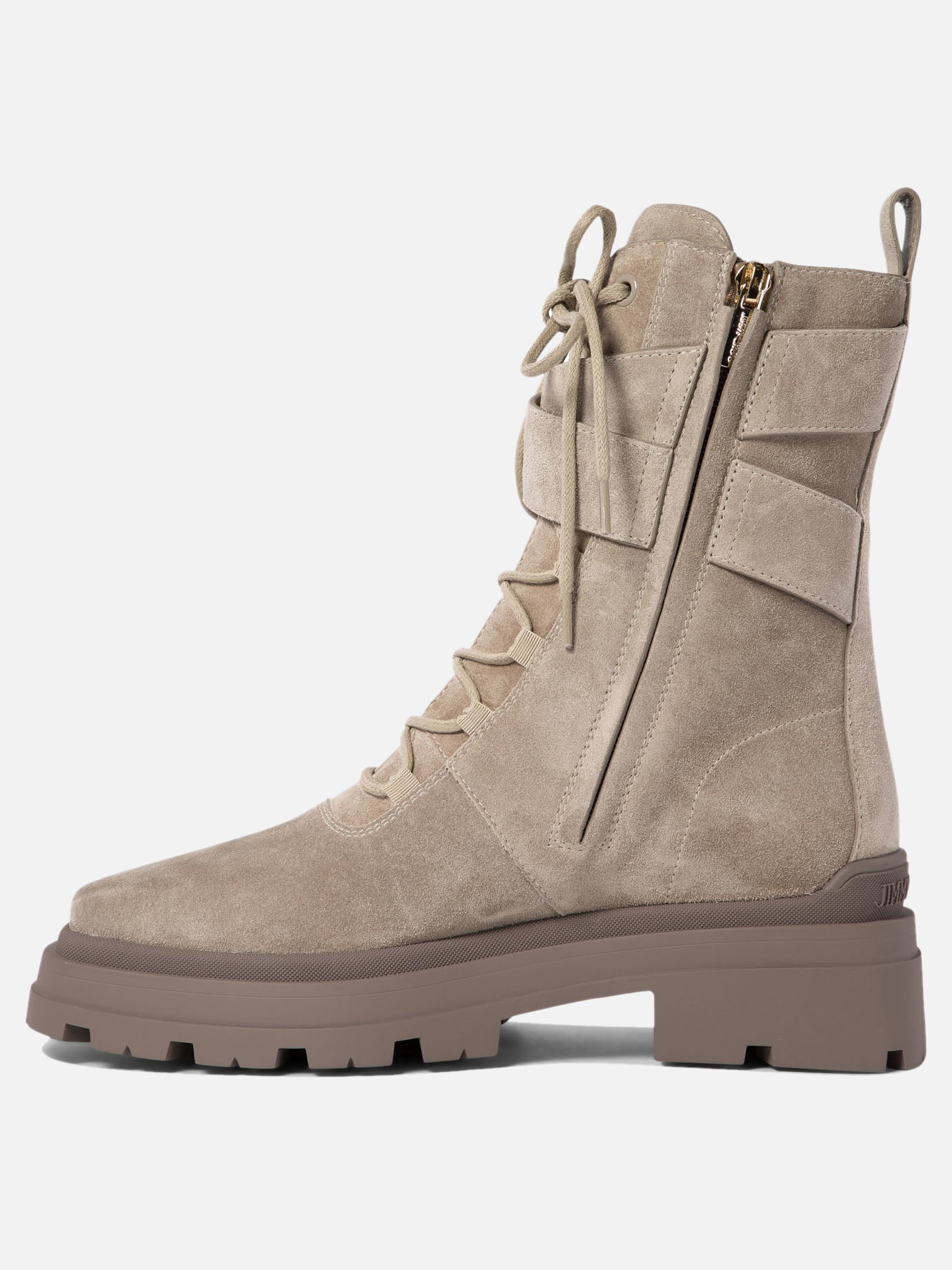 Jimmy Choo "Noemi 45" combat boots Beige