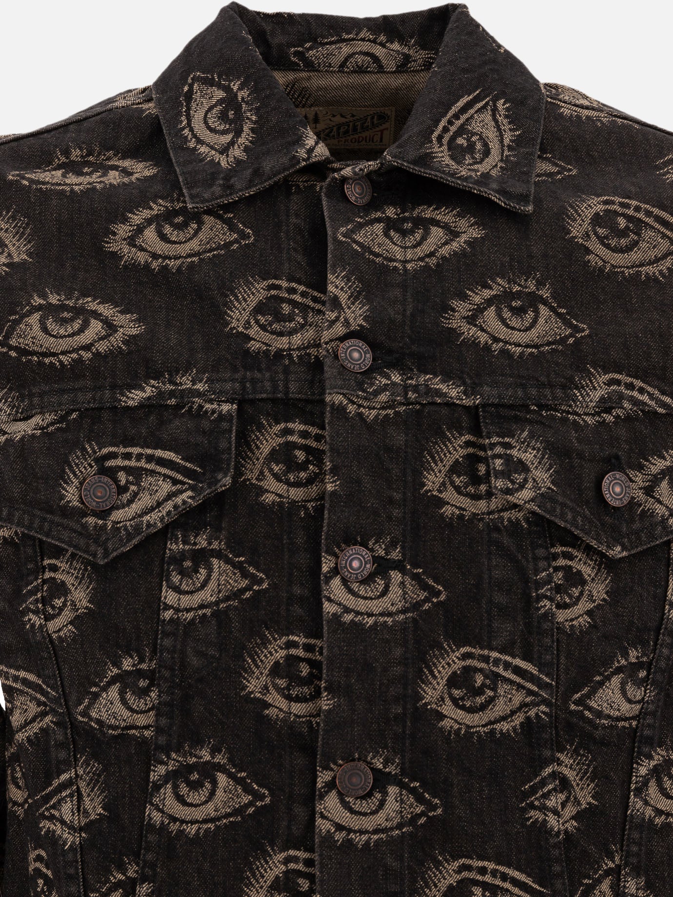Denim jackets Print  Black - KAPITAL Men | PDP | VIETTI Online Store | thumbnail_3