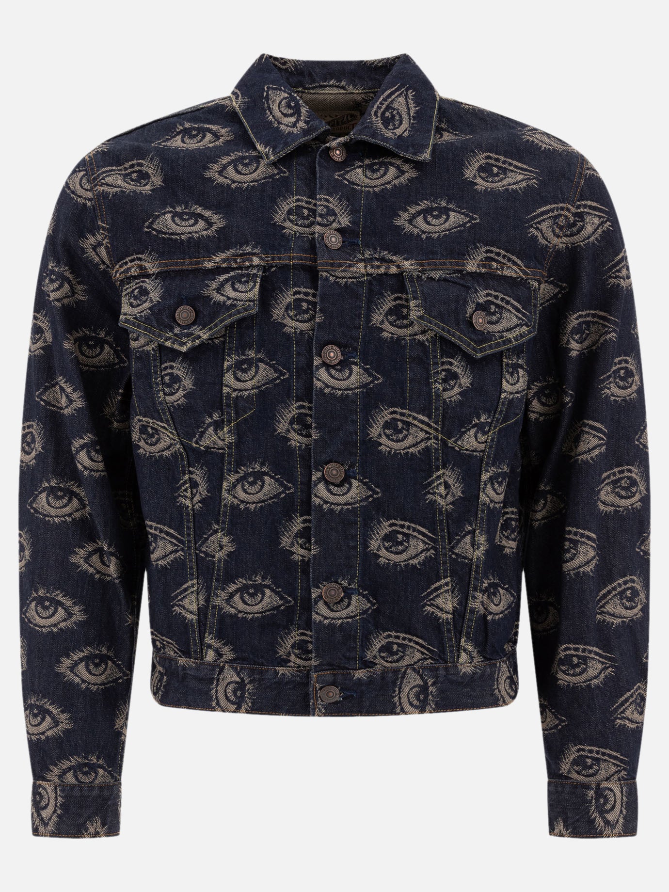 Denim jackets Print  Blue - KAPITAL Men | PDP | VIETTI Online Store | thumbnail