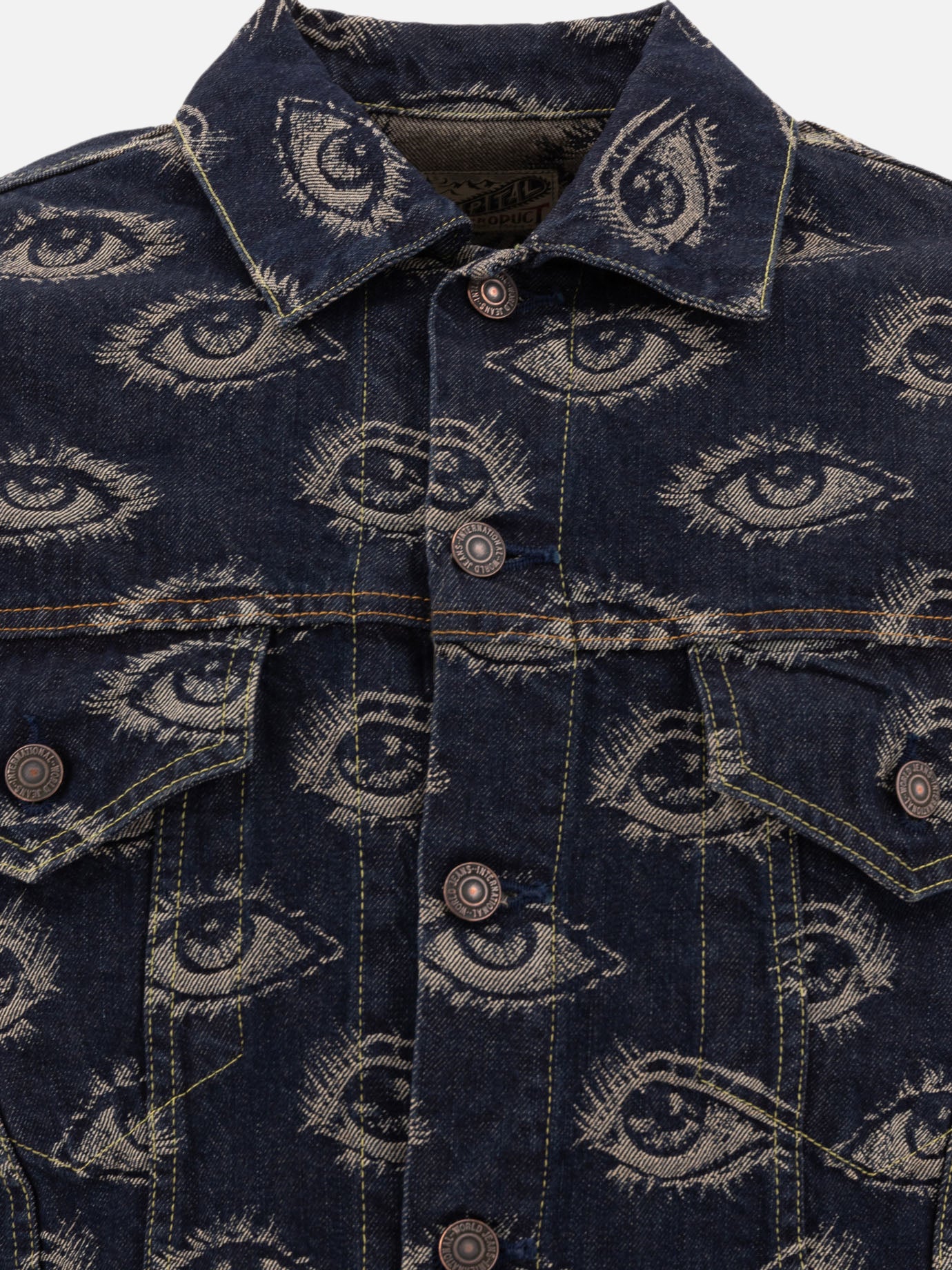 Denim jackets Print  Blue - KAPITAL Men | PDP | VIETTI Online Store | thumbnail_3