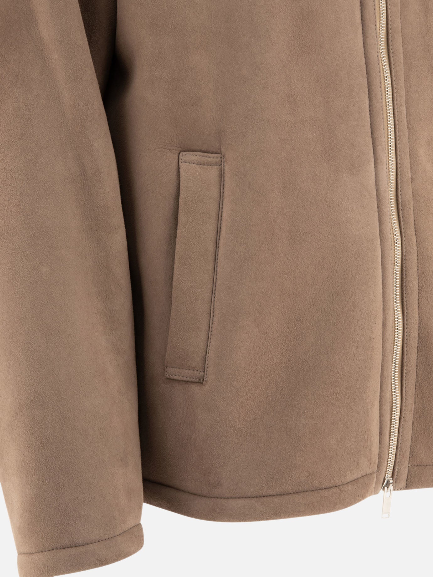 Leather jackets Solid colour  Beige - Lardini Men | PDP | VIETTI Online Store | Zoom-Modal_4
