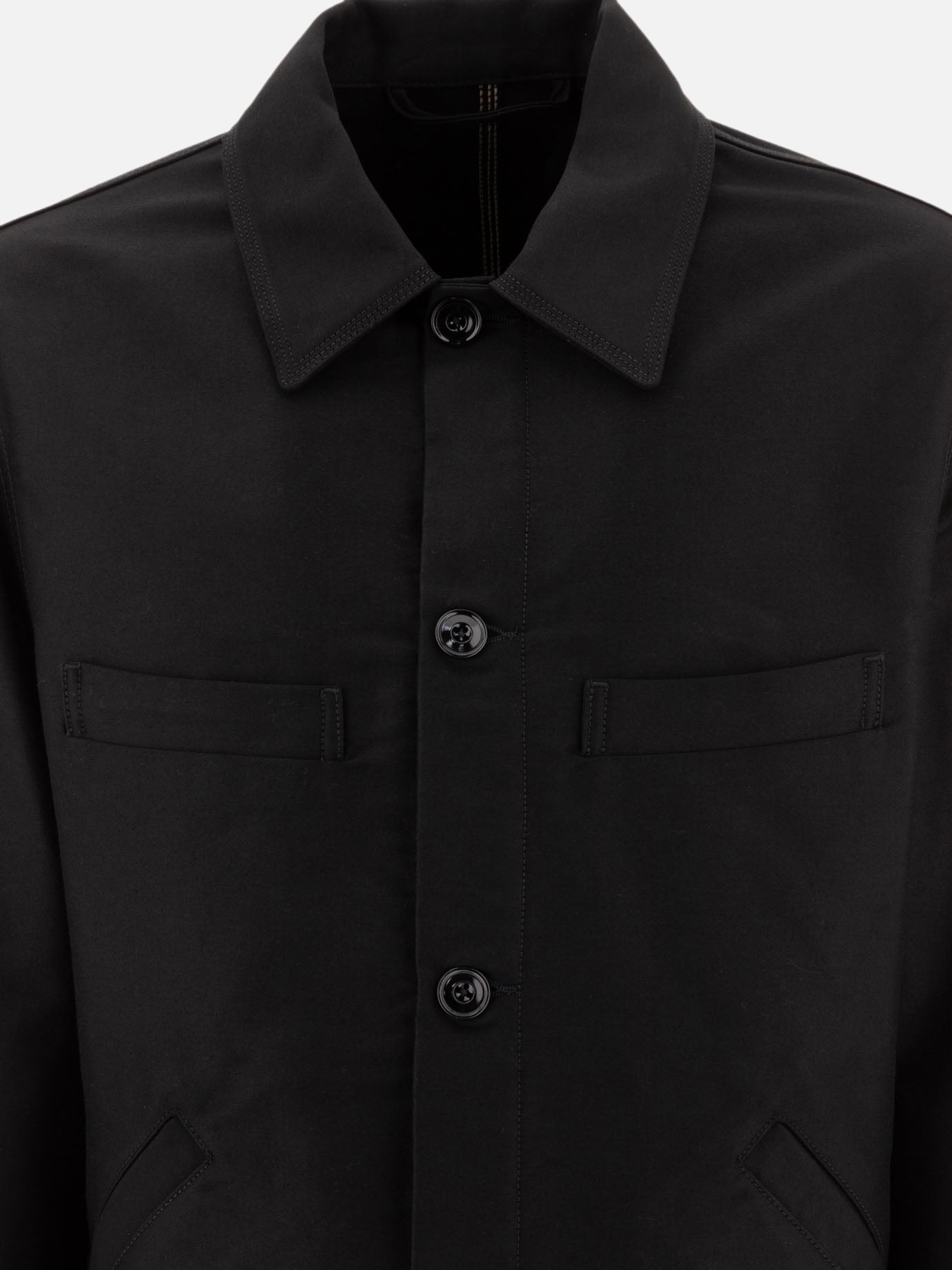 Overshirt jackets Solid colour  Black - Lemaire Men | PDP | VIETTI Online Store | Zoom-Modal_3
