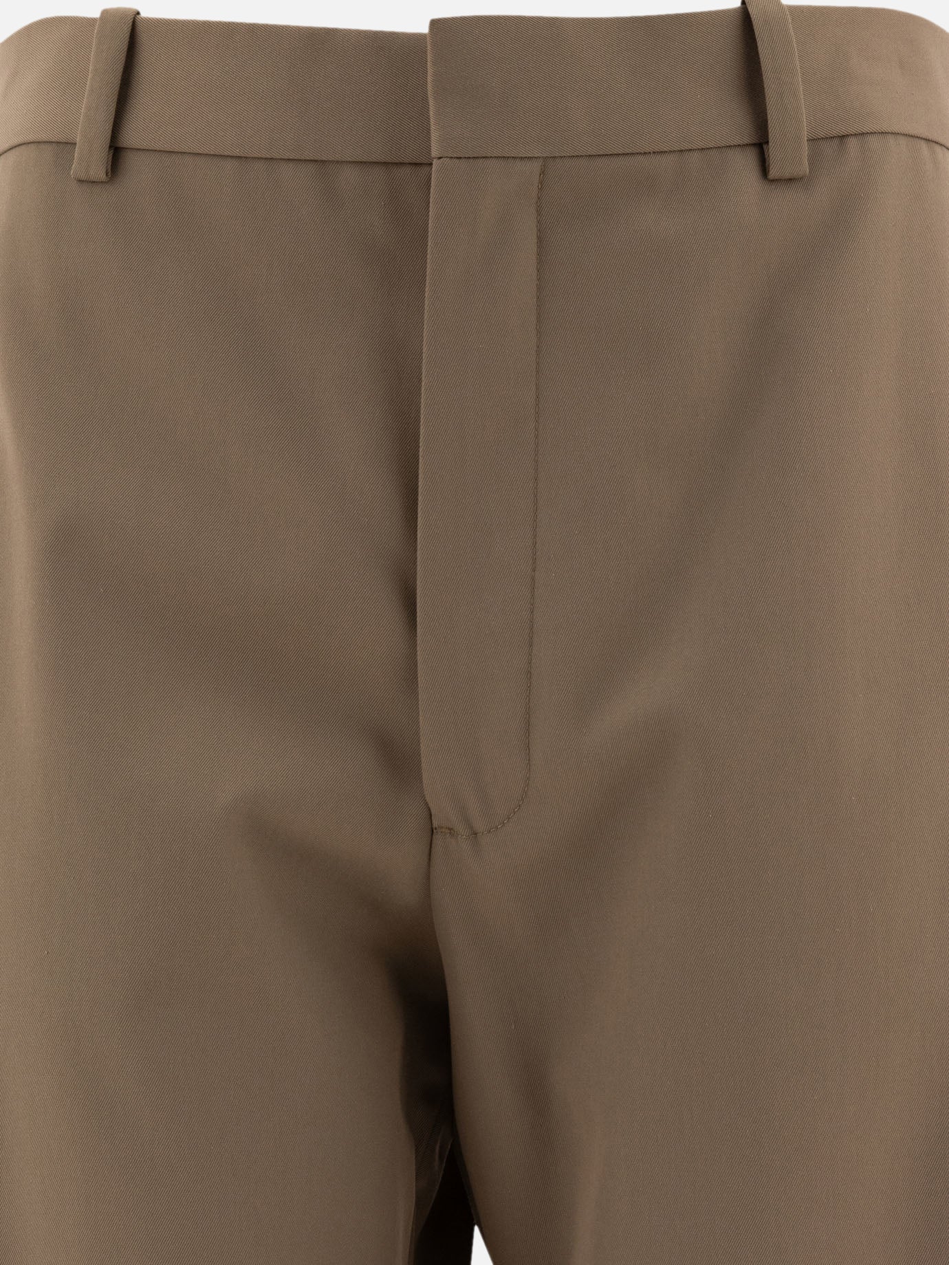 Cotton and silk trousers