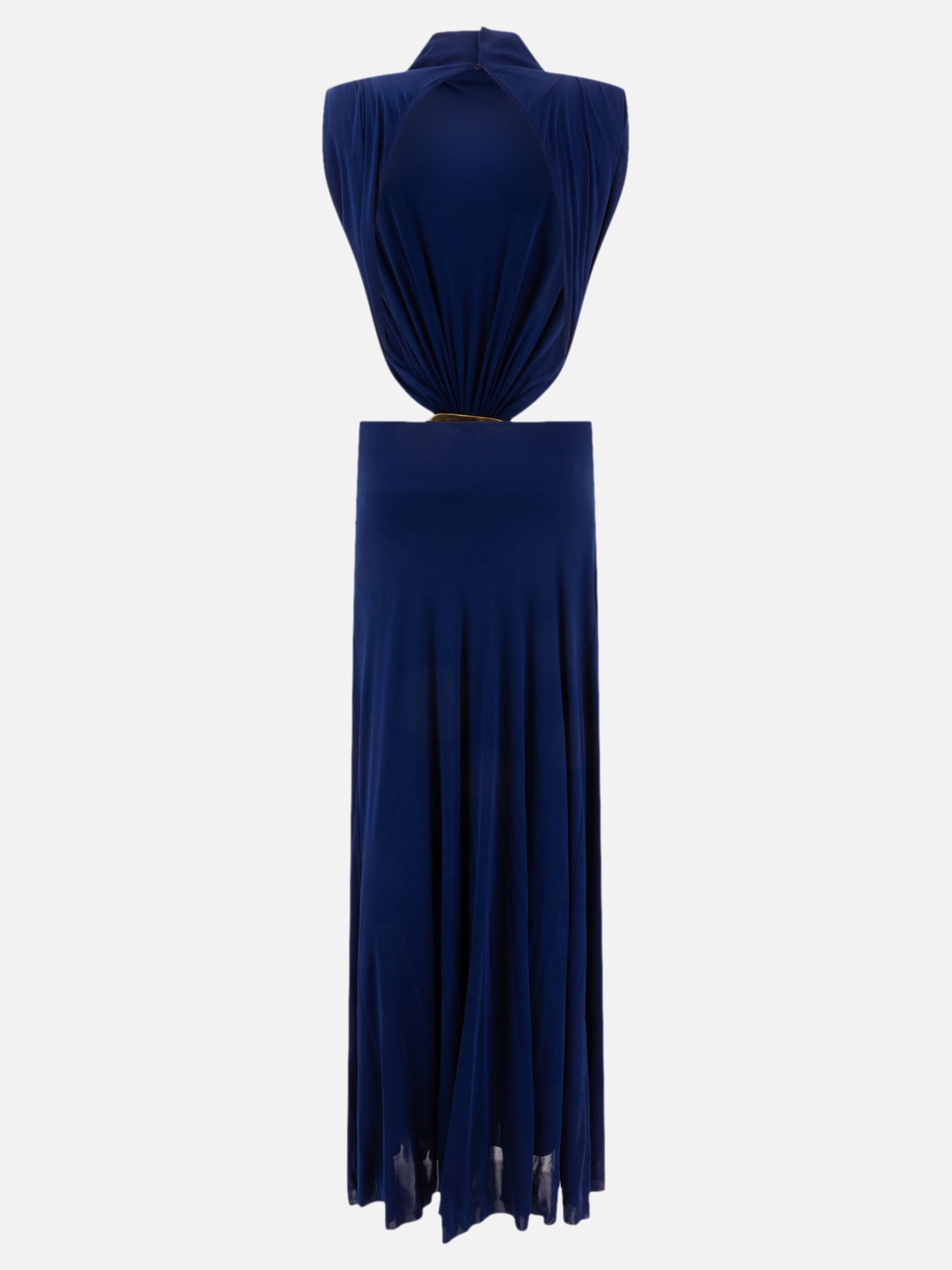 Loewe Draped dress in viscose Blue