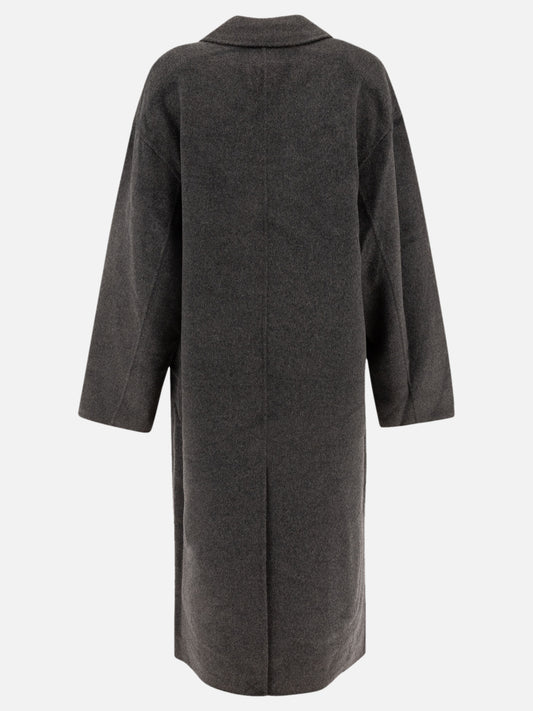 Long coats Solid colour  Grey - Loulou Studio Women | PLP | VIETTI Online Store | 2

