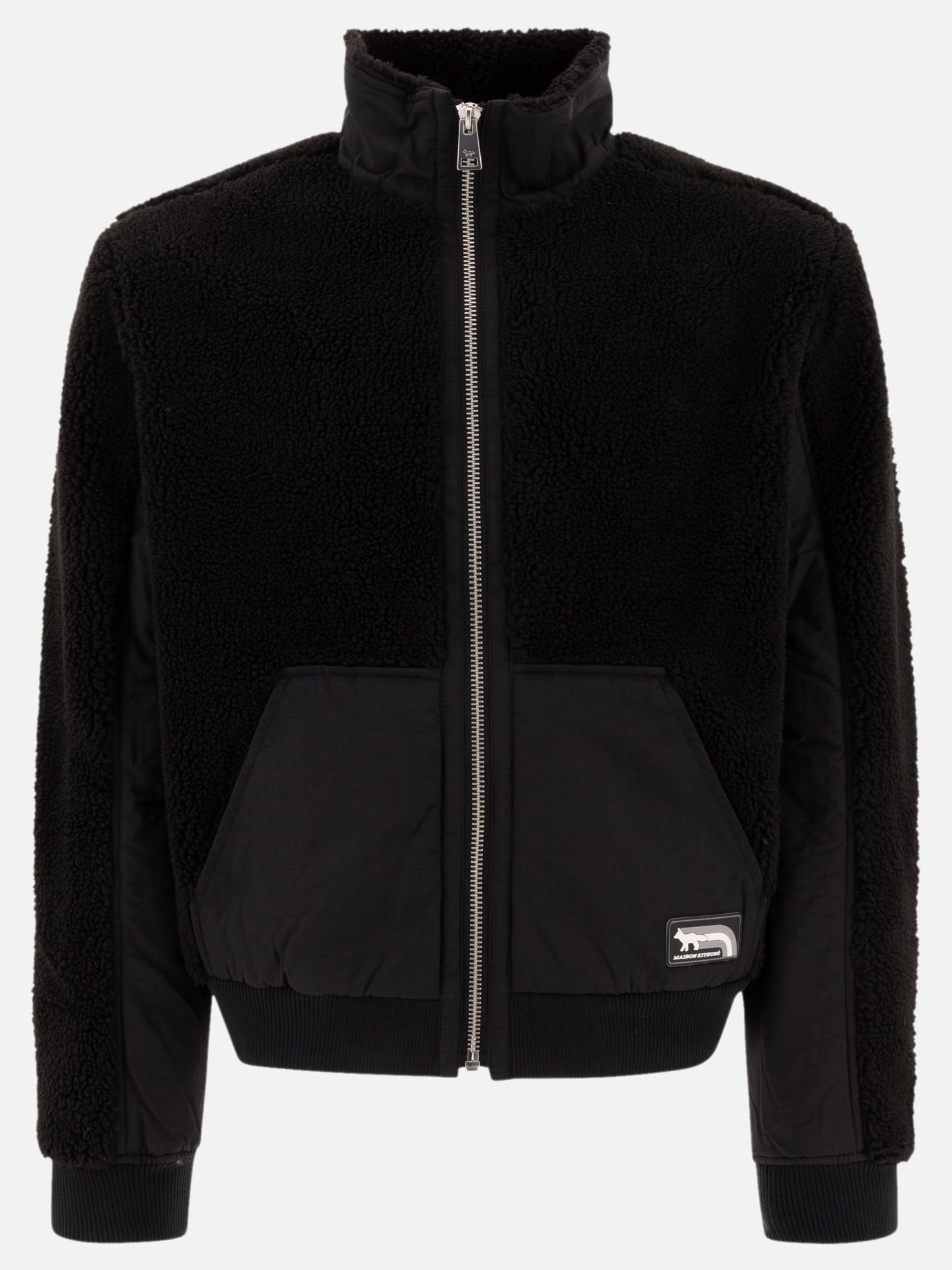 Fleece jackets Solid colour  Black - Maison Kitsuné Men | PDP | VIETTI Online Store | thumbnail