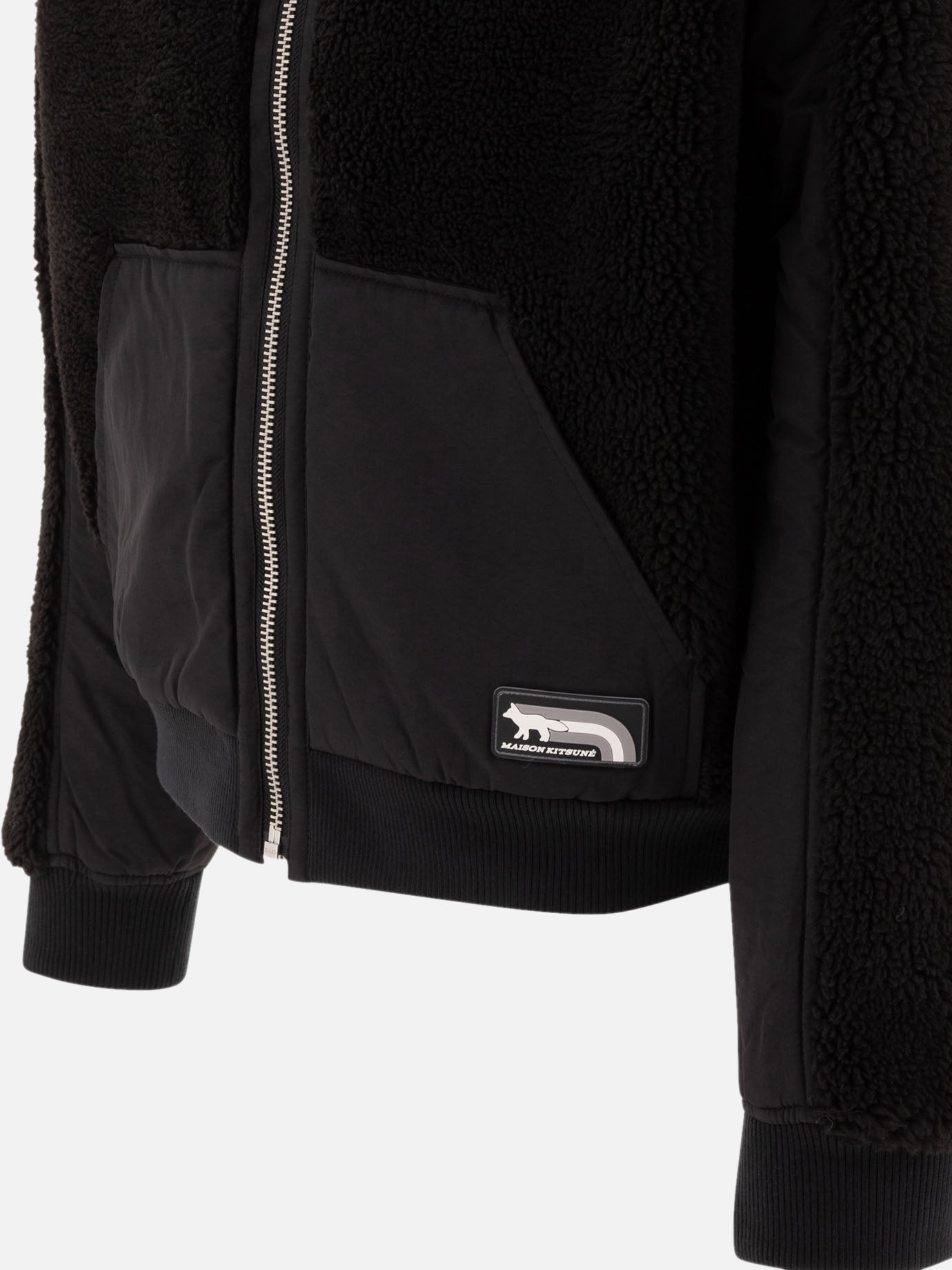 Fleece jackets Solid colour  Black - Maison Kitsuné Men | PDP | VIETTI Online Store | Zoom-Modal_4
