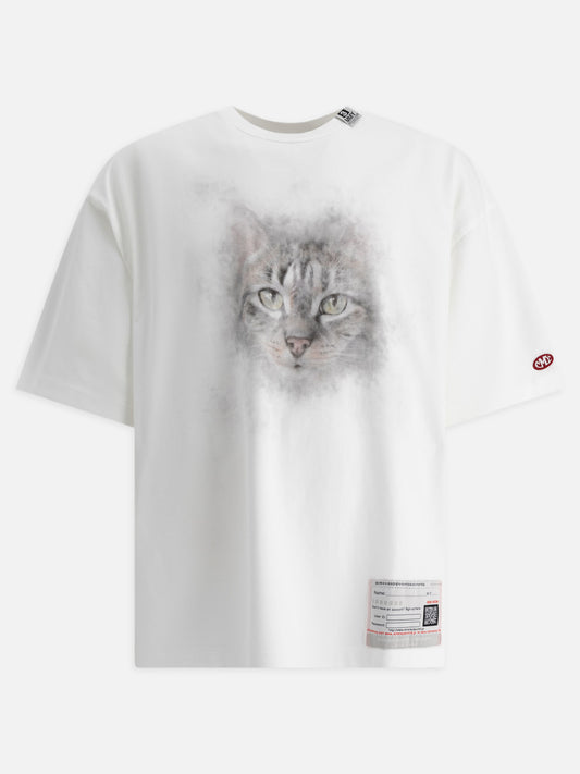 T-shirt con stampa gatto