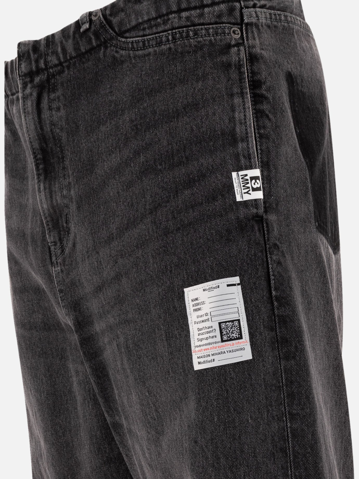 Maison Mihara Yasuhiro "Easy Waist" jeans Black