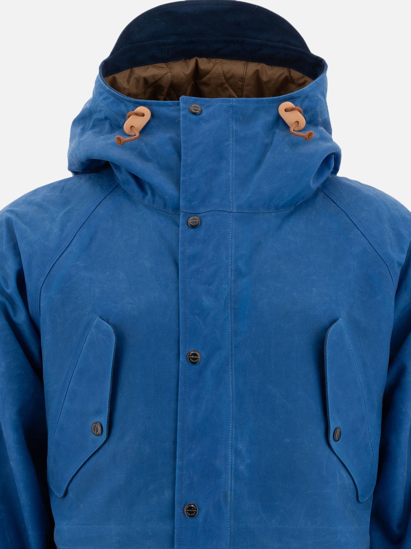 Parkas Solid colour  Blue - Manifattura Ceccarelli Men | PDP | VIETTI Online Store | thumbnail_3