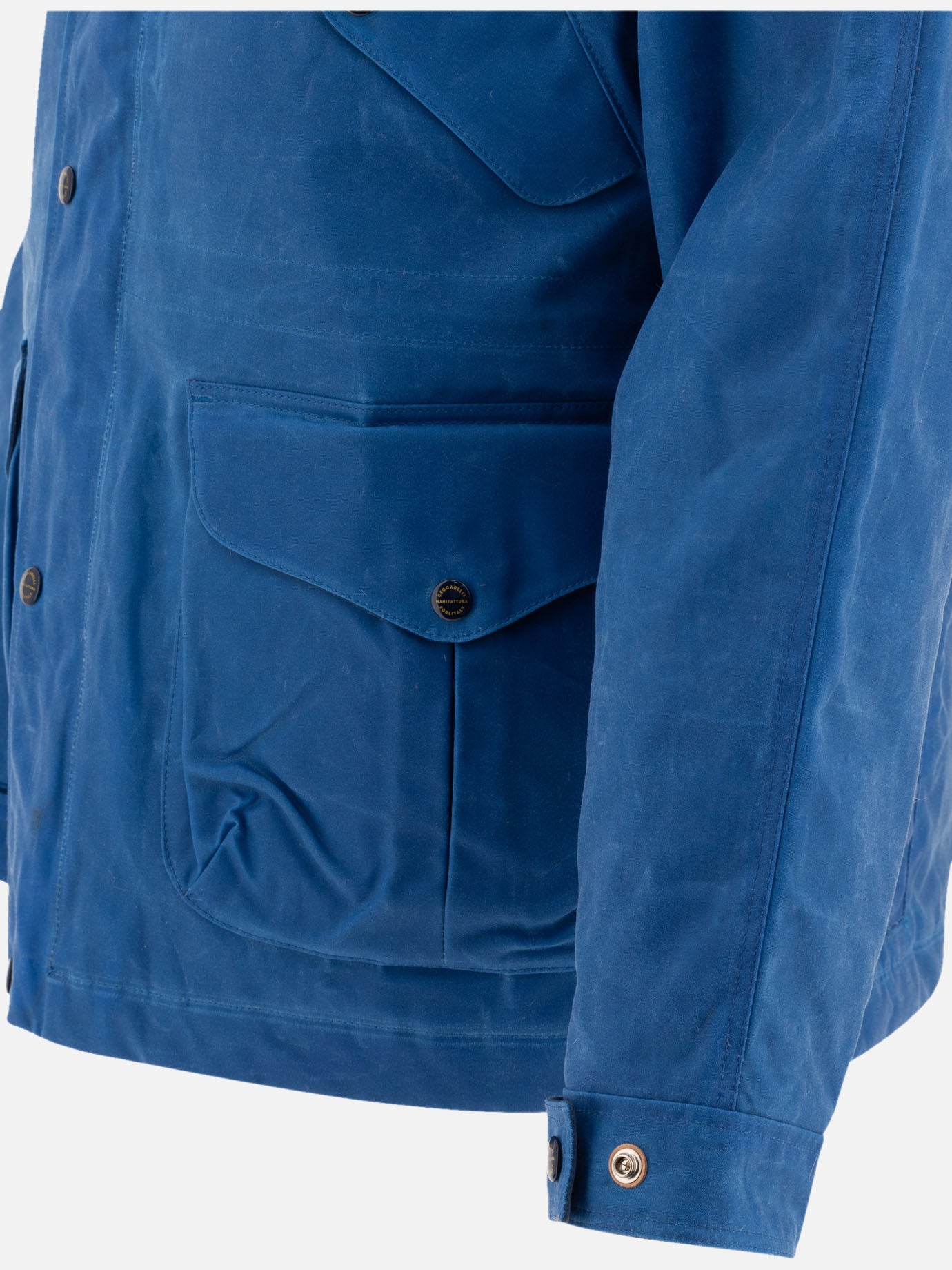 Parkas Solid colour  Blue - Manifattura Ceccarelli Men | PDP | VIETTI Online Store | thumbnail_4
