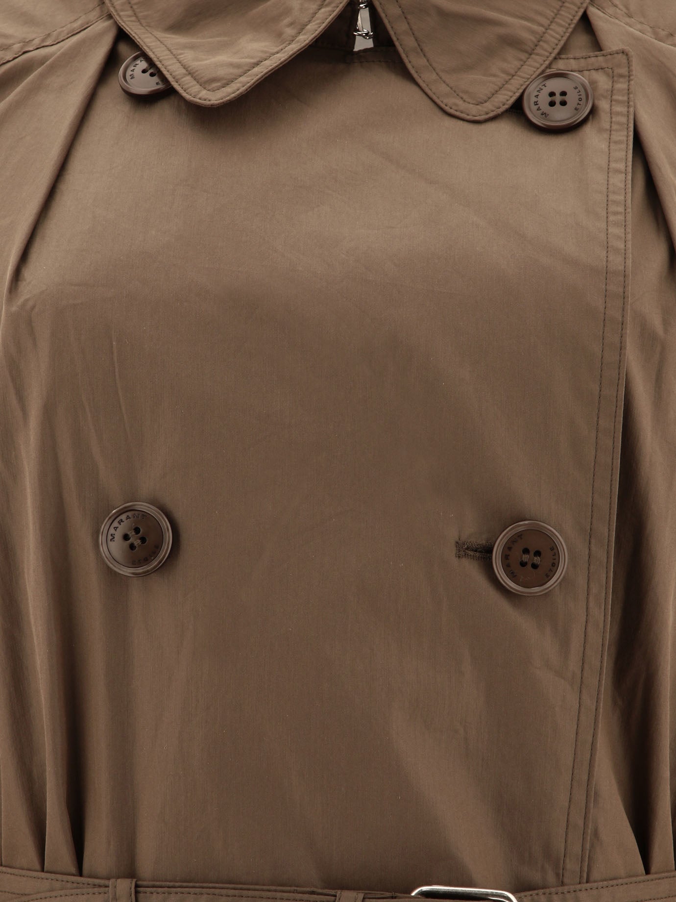 Raincoats & Trench coats Solid colour  Green - Marant Étoile Women | PDP | VIETTI Online Store | thumbnail_3