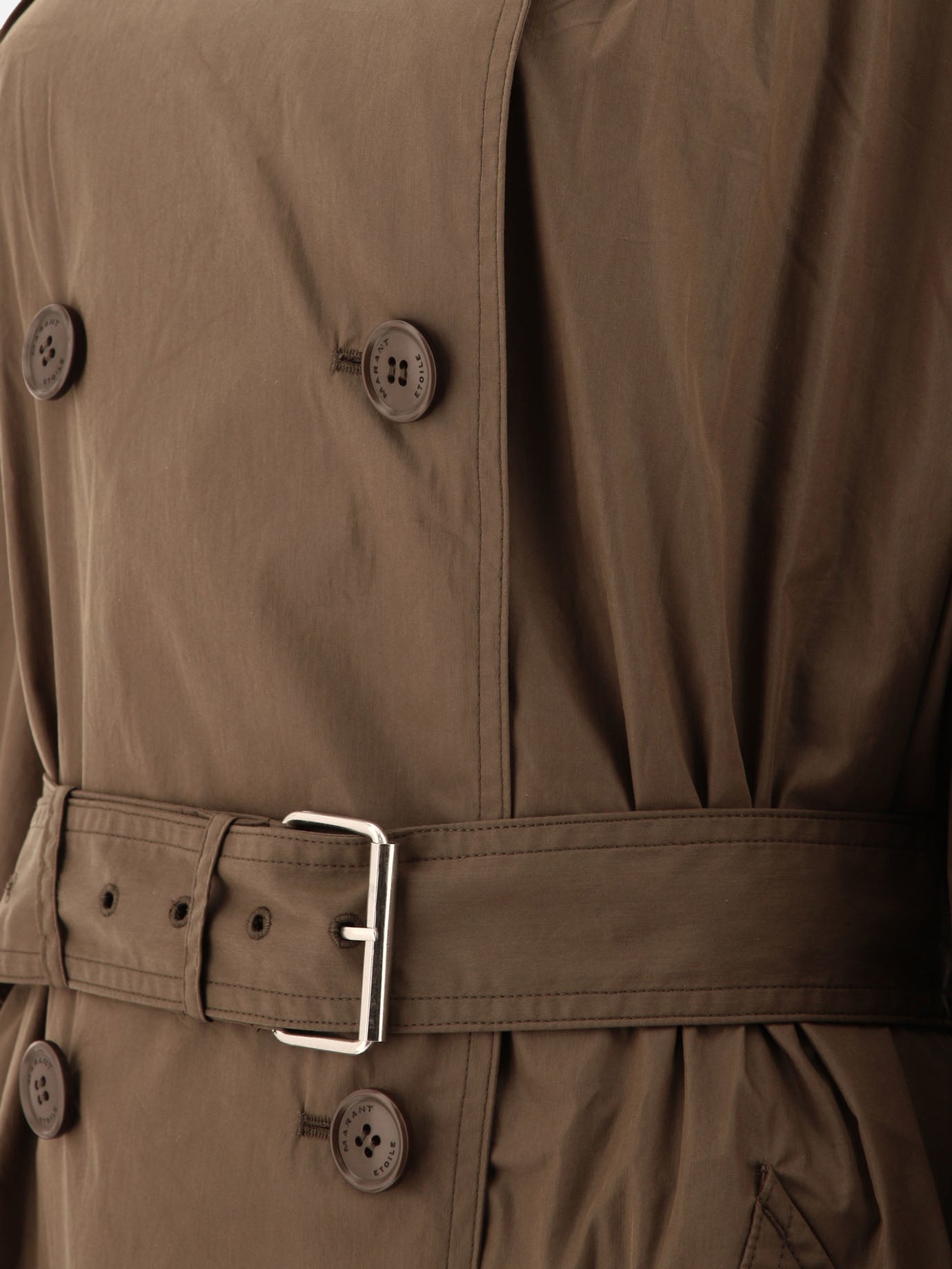 Raincoats & Trench coats Solid colour  Green - Marant Étoile Women | PDP | VIETTI Online Store | thumbnail_4