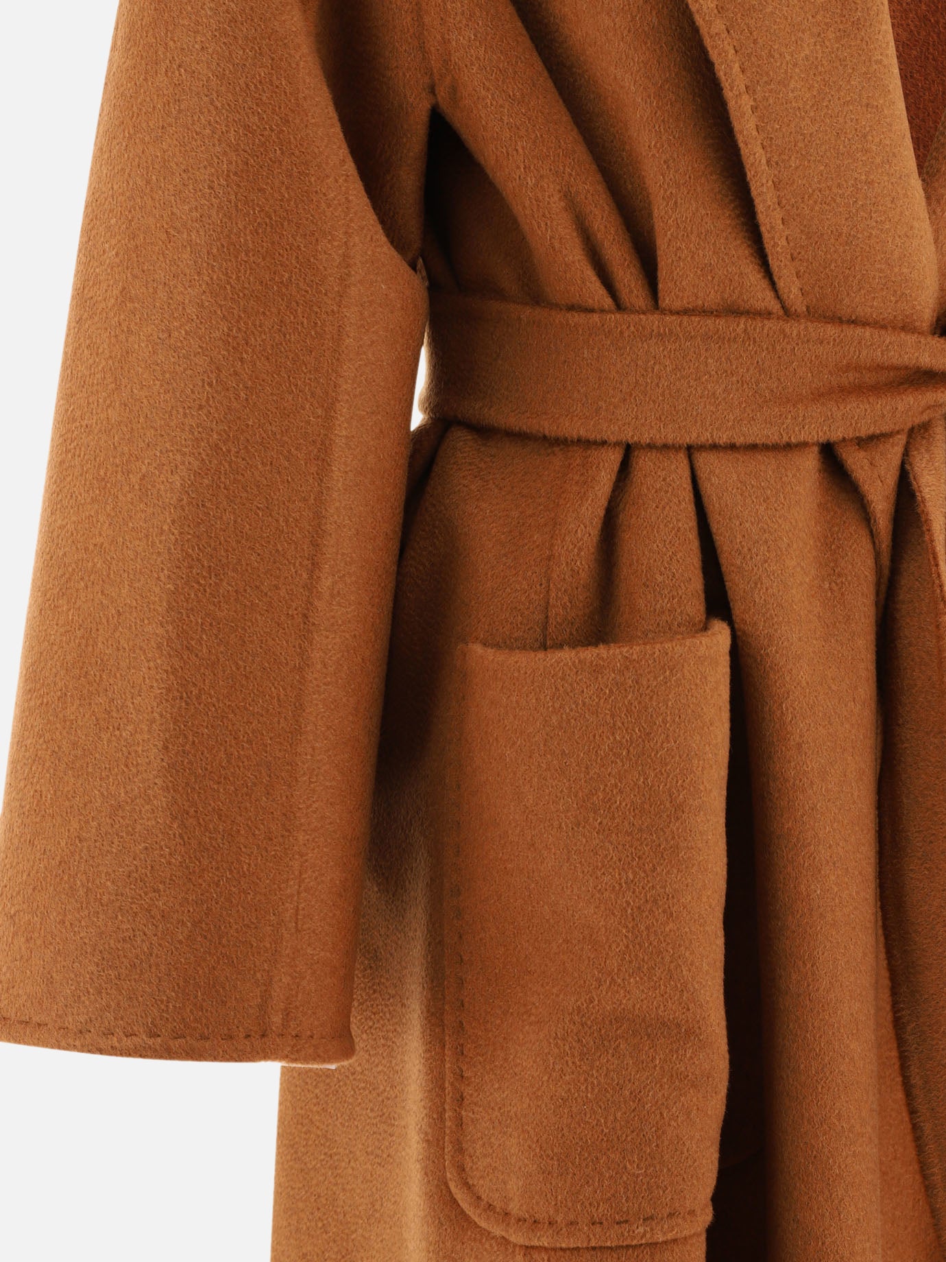 Long coats Solid colour  Brown - Max Mara Women | PDP | VIETTI Online Store | thumbnail_4