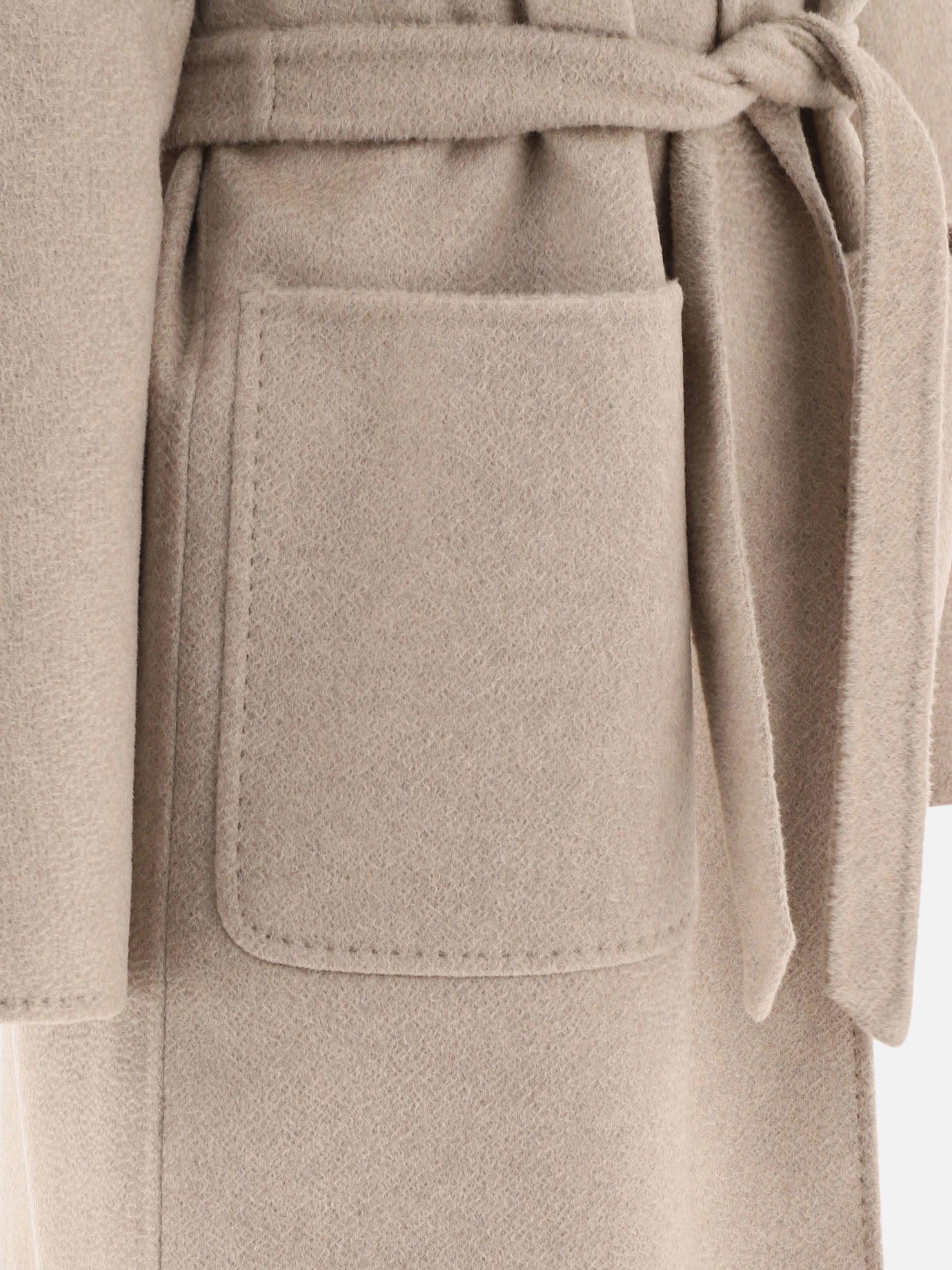 Long coats Solid colour  Beige - Max Mara Women | PDP | VIETTI Online Store | thumbnail_4