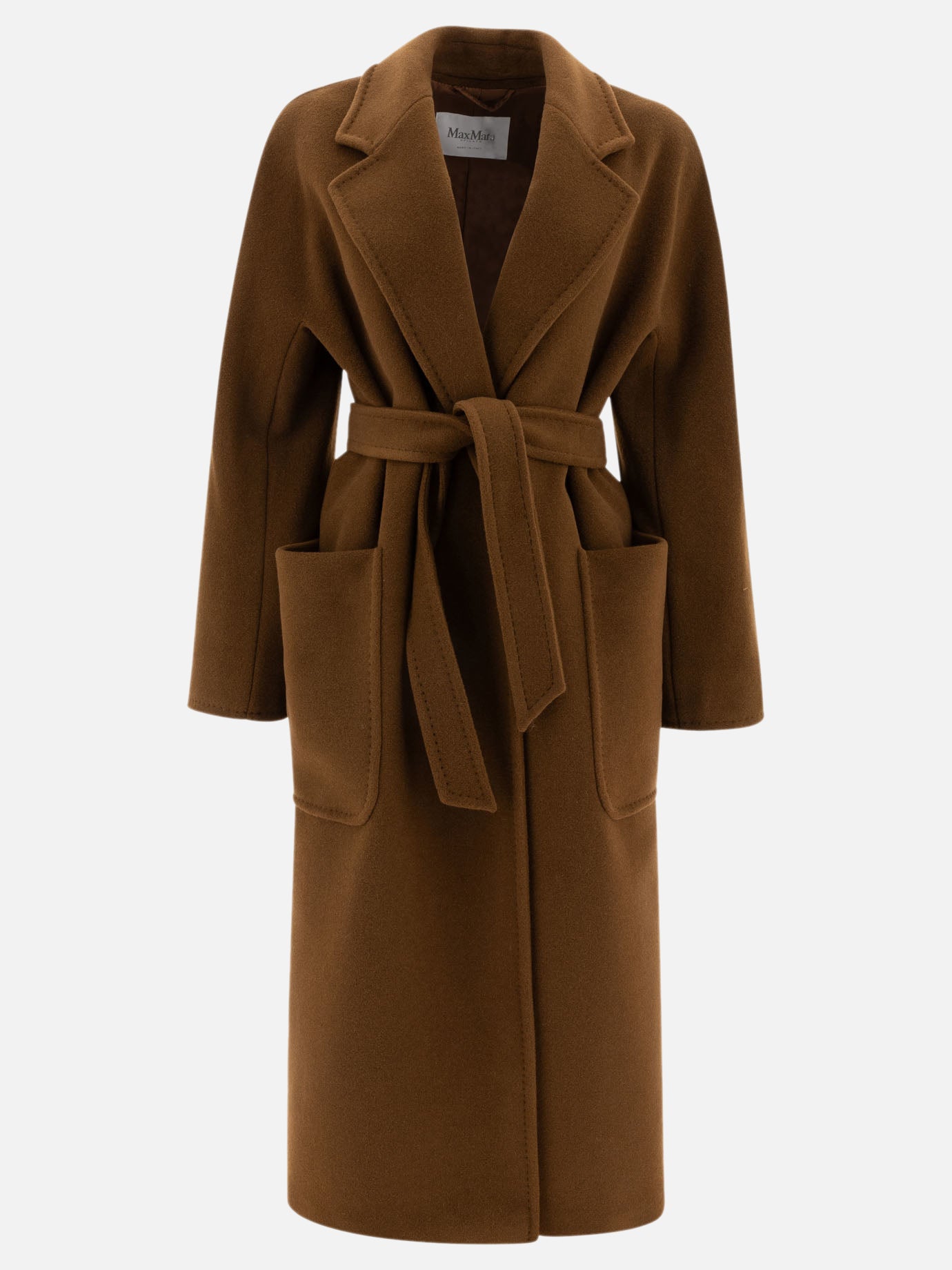 Long coats Solid colour  Brown - Max Mara Women | PDP | VIETTI Online Store | Zoom-Modal
