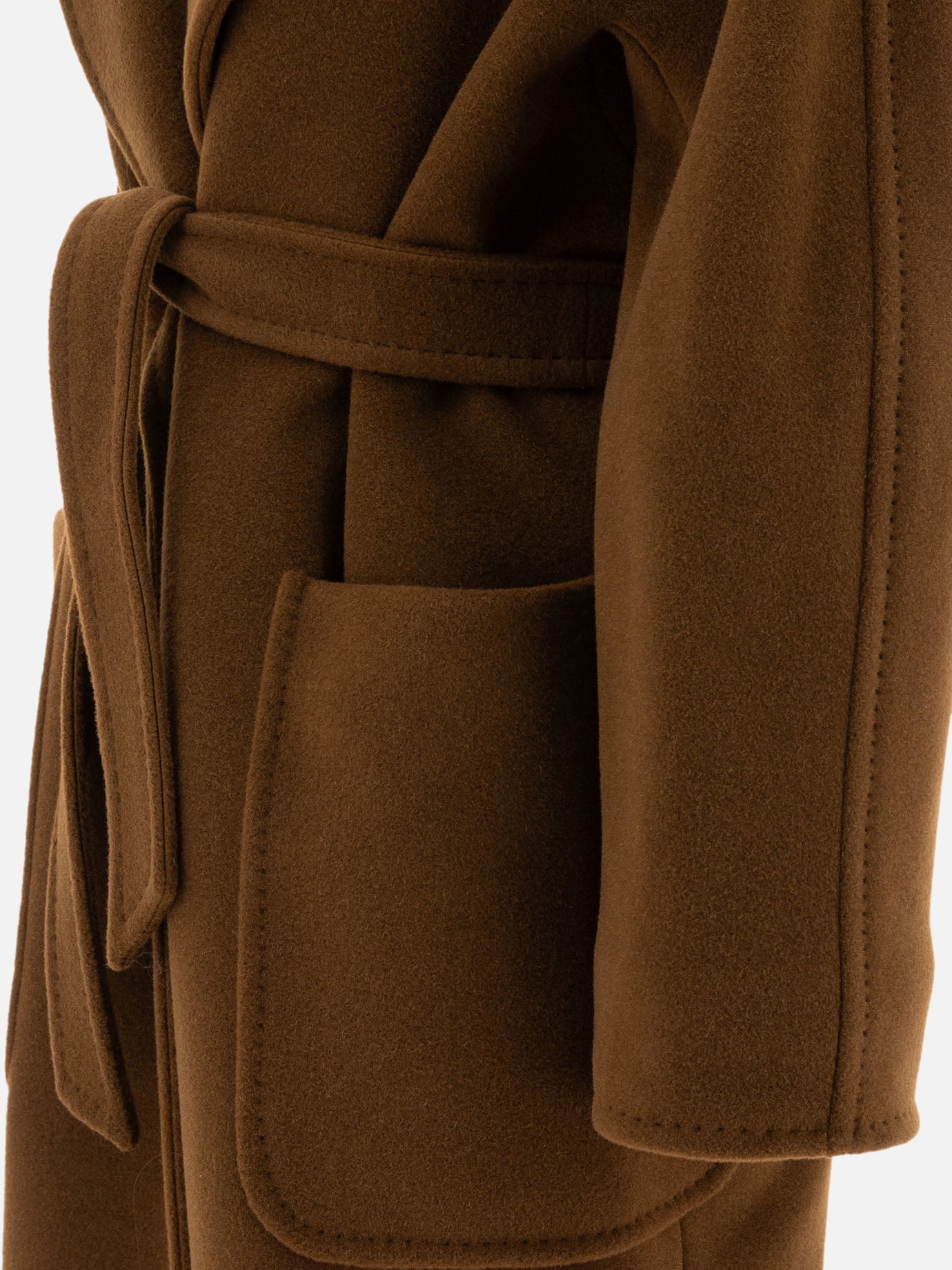 Long coats Solid colour  Brown - Max Mara Women | PDP | VIETTI Online Store | Zoom-Modal_4
