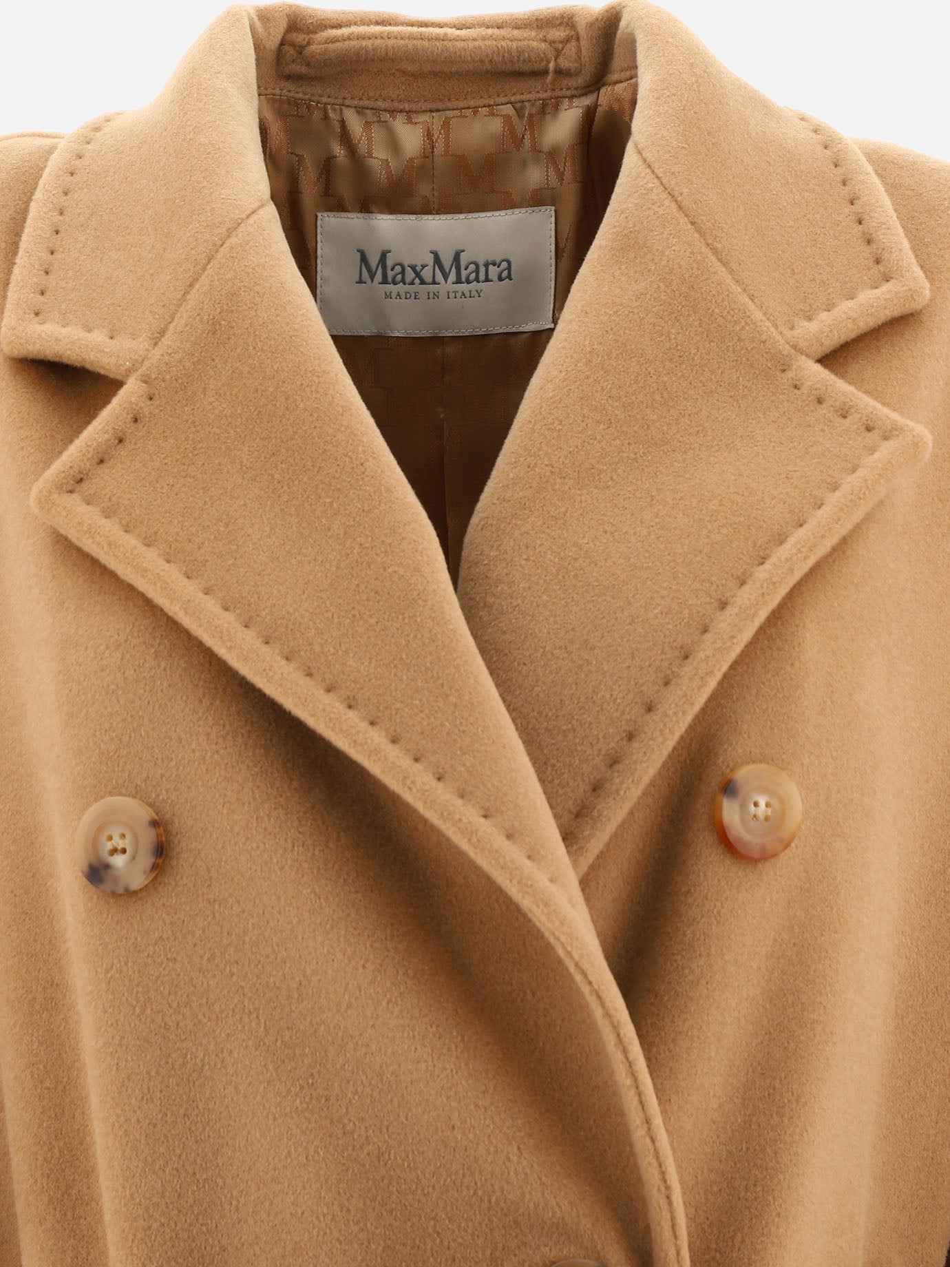 Long coats Solid colour  Brown - Max Mara Women | PDP | VIETTI Online Store | thumbnail_3