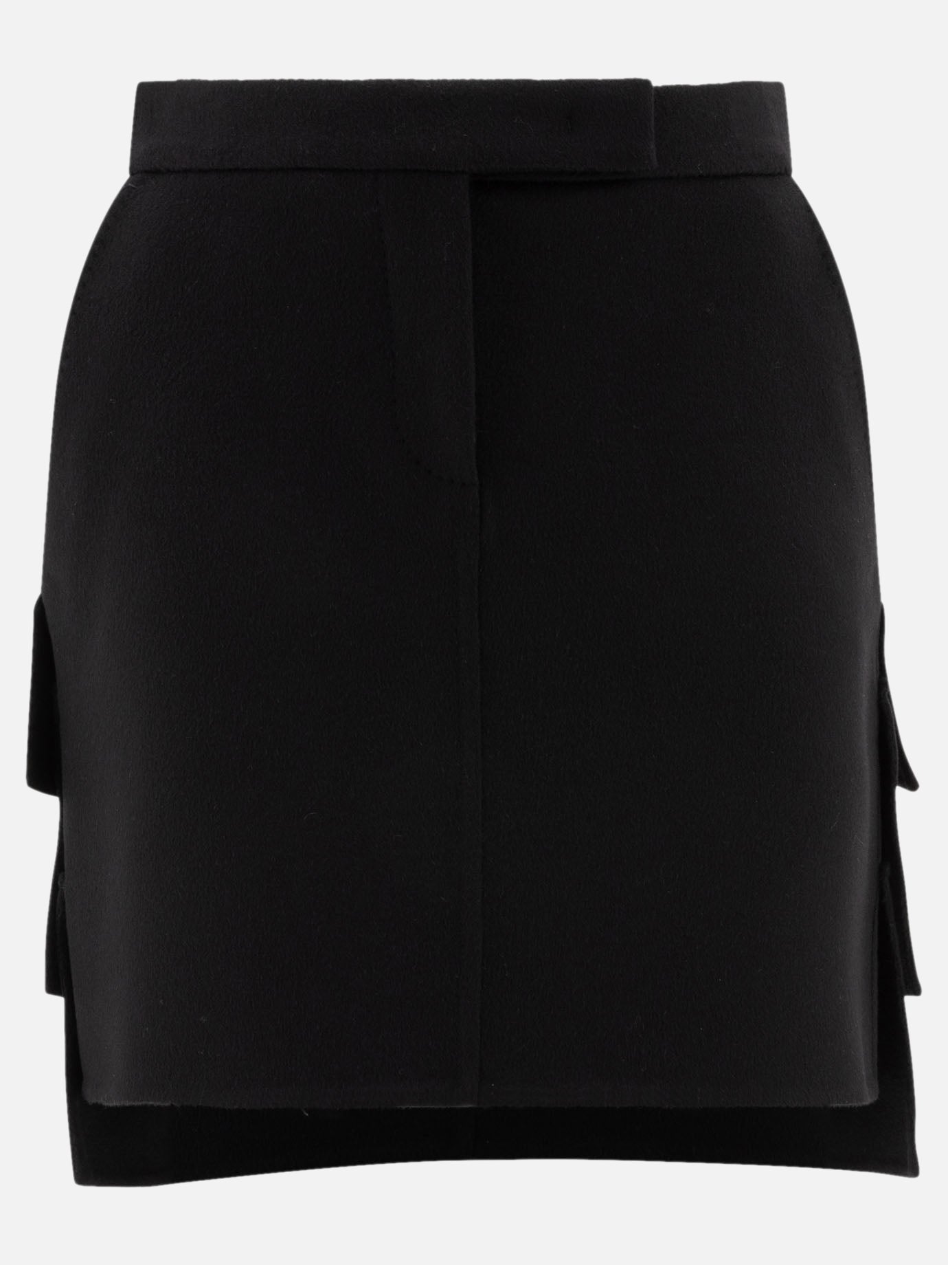 Max Mara Camelwool miniskirt Black