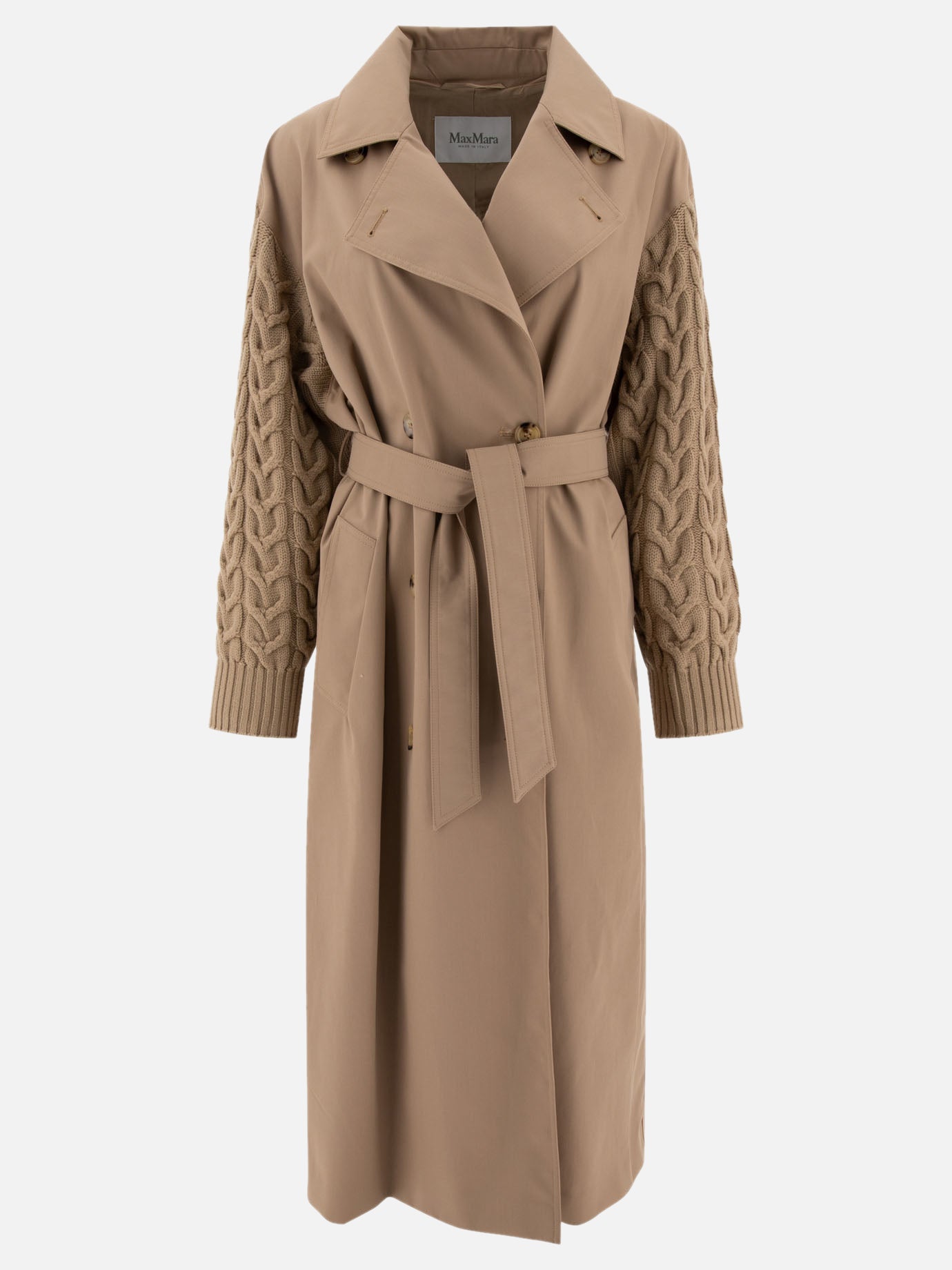 Raincoats & Trench coats Solid colour  Beige - Max Mara Women | PDP | VIETTI Online Store | thumbnail