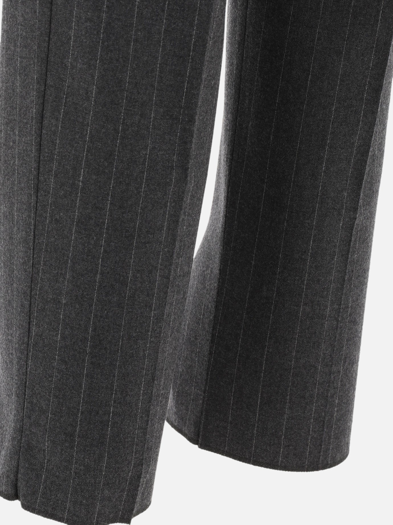 Pantaloni gessati in cashmere