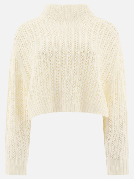 Wool and cashmere crop sweater "Hodeida"